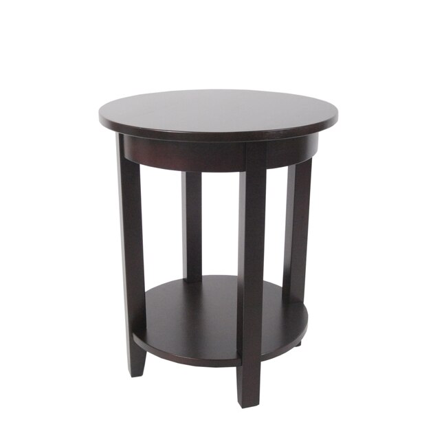 Alaterre Furniture Shaker Cottage Espresso Wood Round End Table In The Tables Department At Com Alaterre Furniture Shaker Cottage, Round Shaker End Table