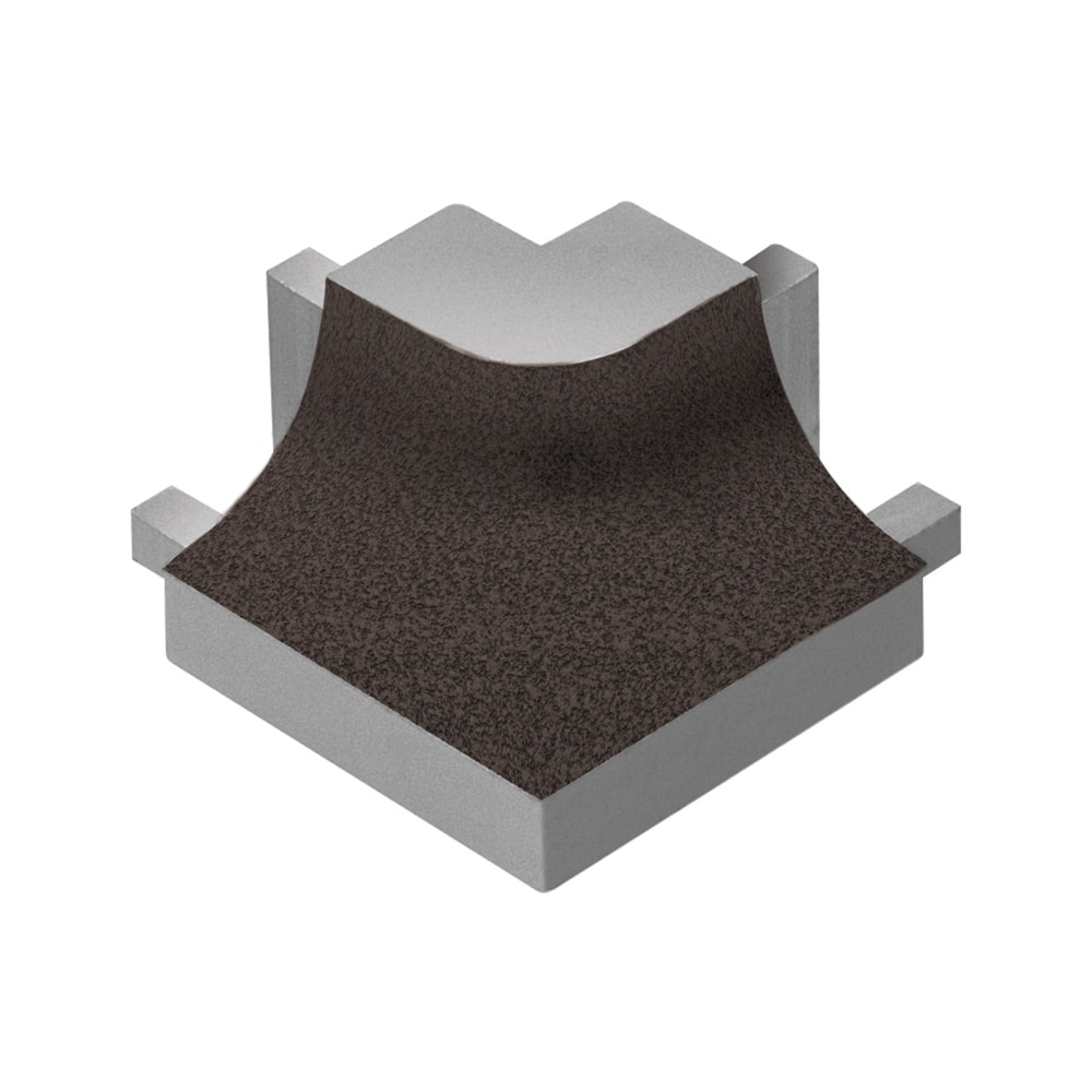 Schluter Systems E90/AHK1S/TSDA Dilex-AHK 0.5-in W x 1.0-in L Dark anthracite textured color-coated aluminum Aluminum Outside corner Tile Edge Trim