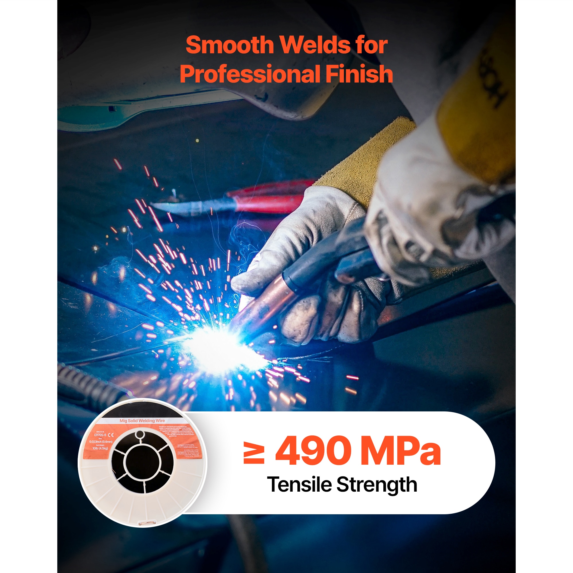 VEVOR MIGHSSXHSER7CLDID1V0 Consumable-Welding-Wire - View #5