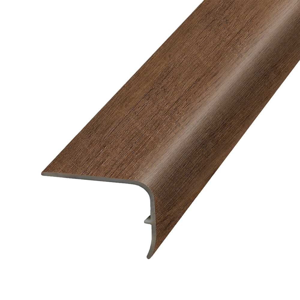 Project Source LVSNP-07931 1.88-in x 78.7-in x 1.32-in Marsala Prefinished Vinyl Overlap Stair Nosing