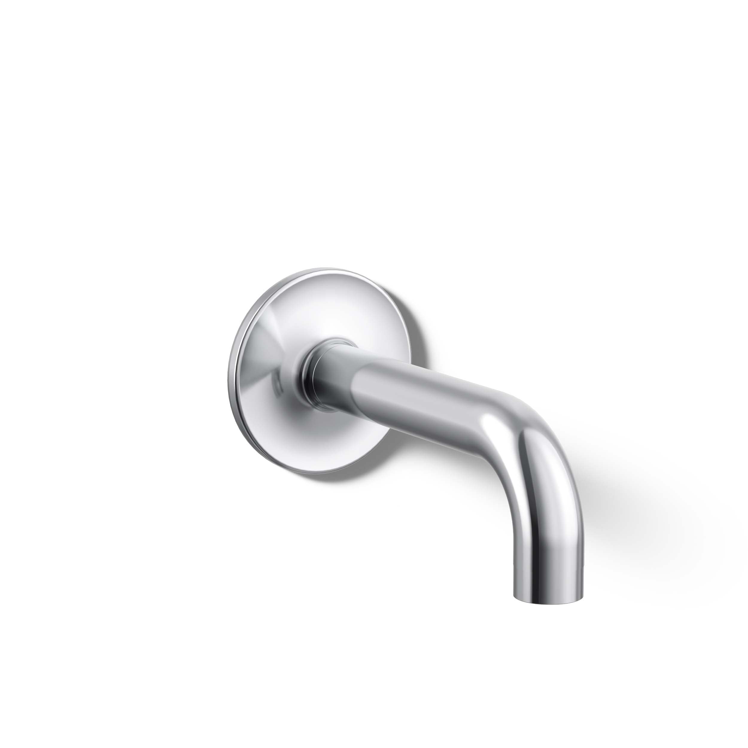 KOHLER 14427-CP Purist Polished Chrome Wall-mount Universal Fit Bathtub Spout