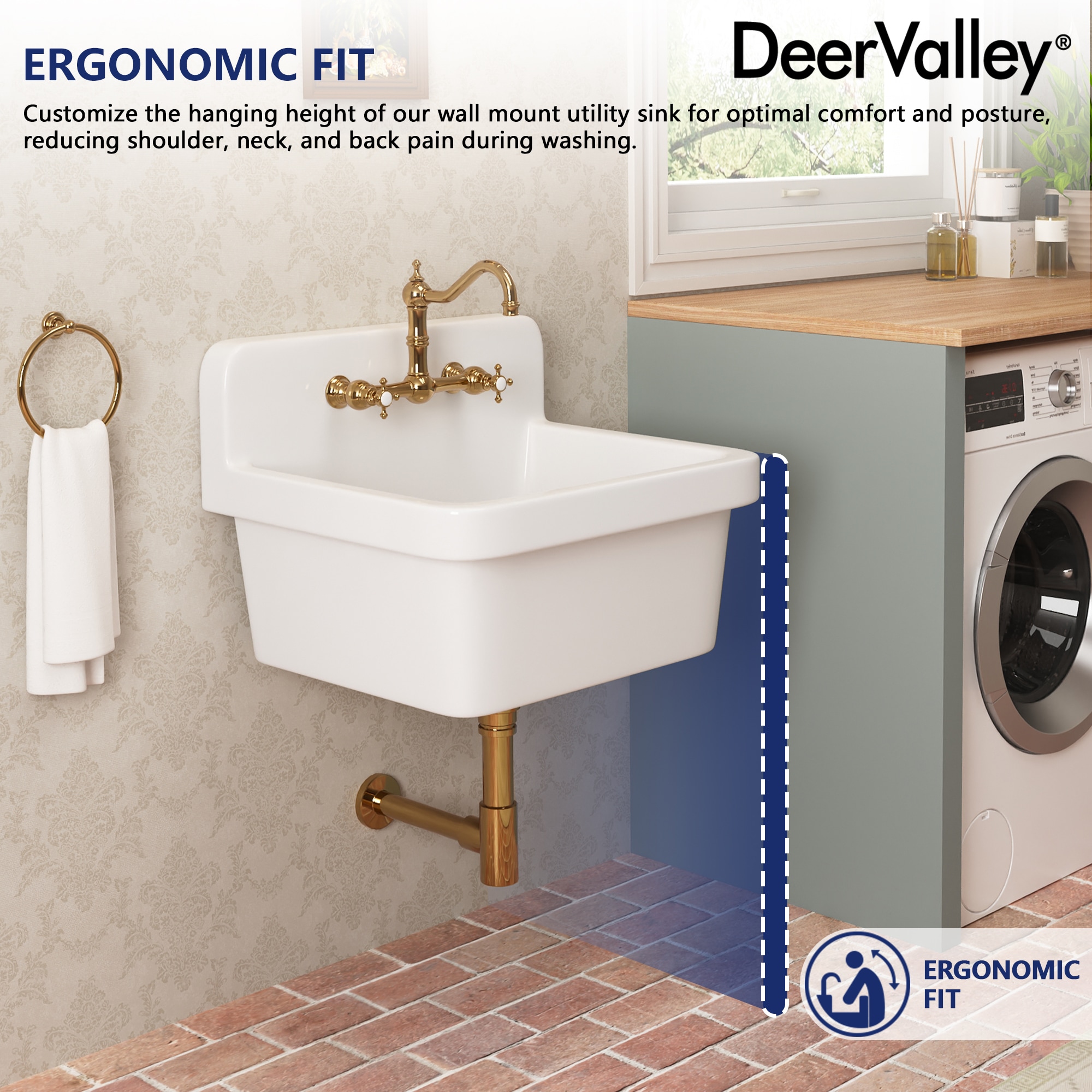DeerValley DV-1K0137 Laundry-Tubs-Utility-Sinks - View #7