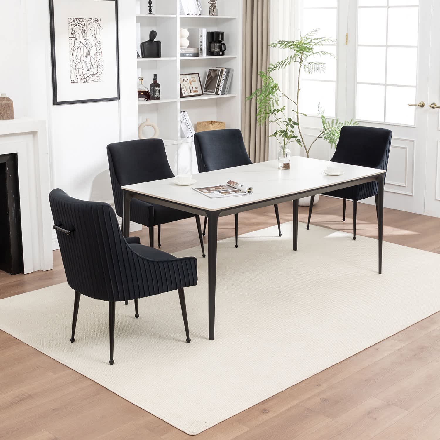 SEYNAR XY784-BLACK-S4 Dining-Chairs - View #2