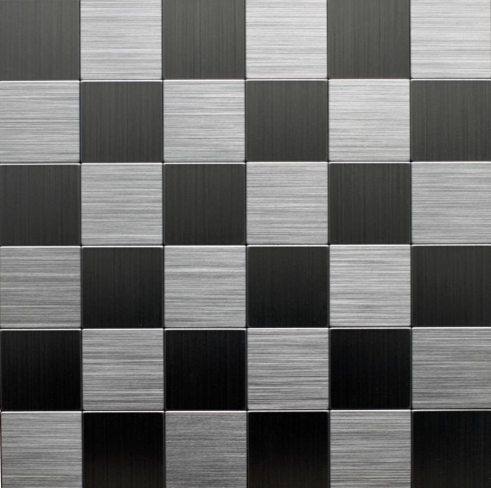Instant Mosaic 6-03104 6-Pack Multicolor 12-in x 12-in Metallic Metal Random Peel & Stick Tile