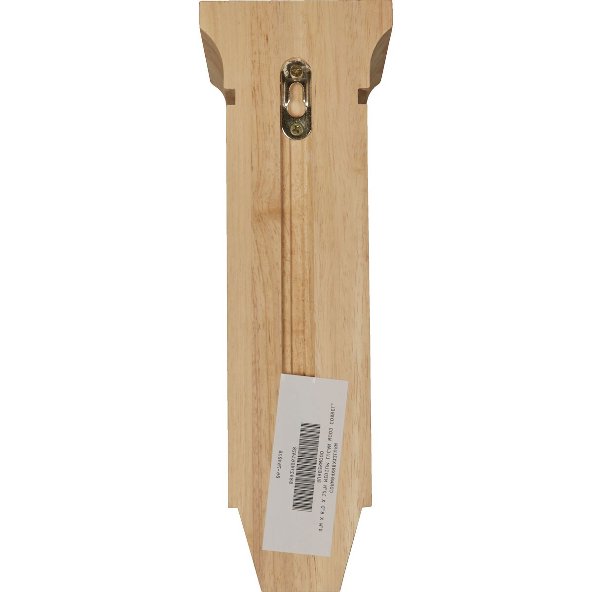 Unfinished Rubberwood Traditional 12" Corbel