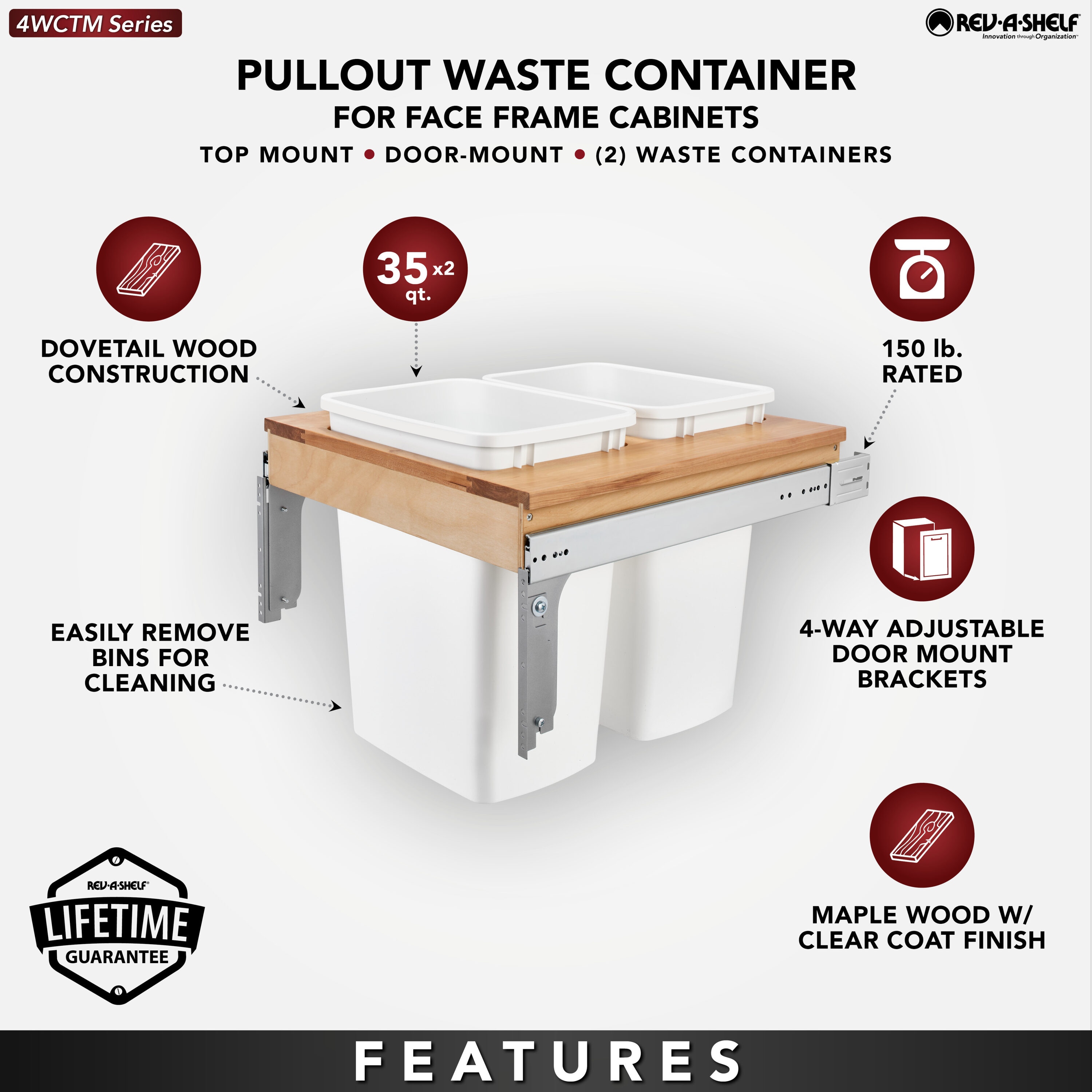 Rev-A-Shelf 189778 Pullout-Trash-Cans - View #9