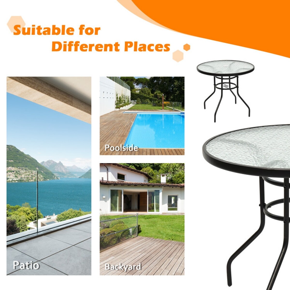 Forclover HYFC-1PT657 Patio-Tables - View #7