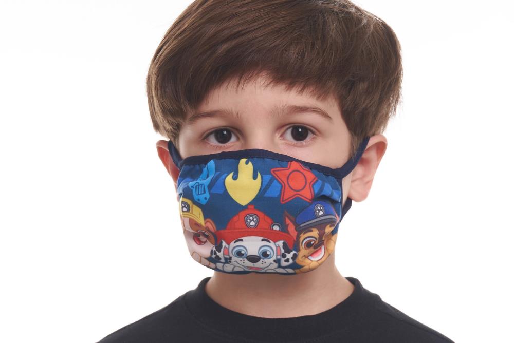 Paw Patrol Face Mask for kids and toddlers with filter pocket made of Washable Reusable 100% Cotton Fabric Made in USA