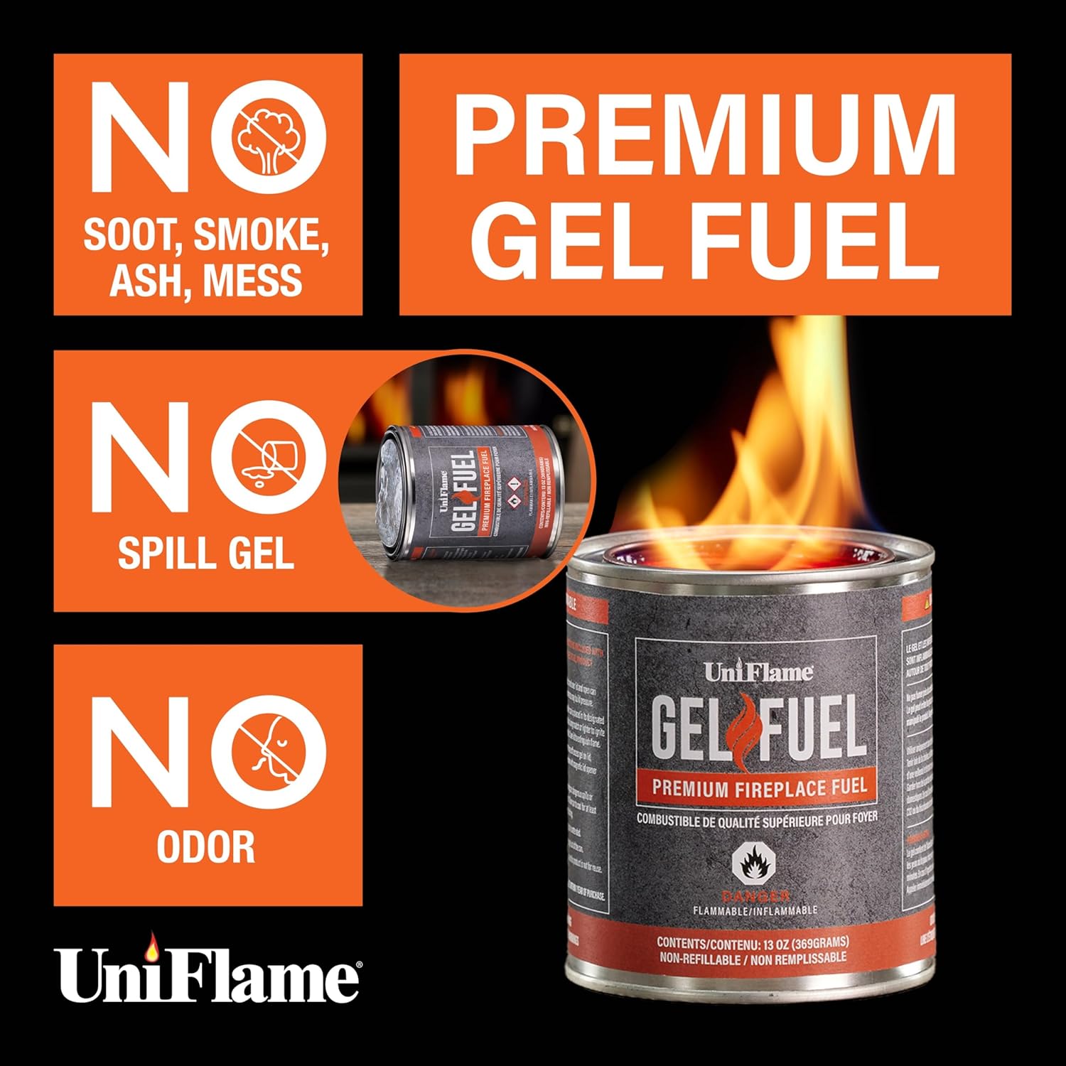 UniFlame 24-Pack 13-oz Solid Gel Fuel C-50002CS at Lowes.com