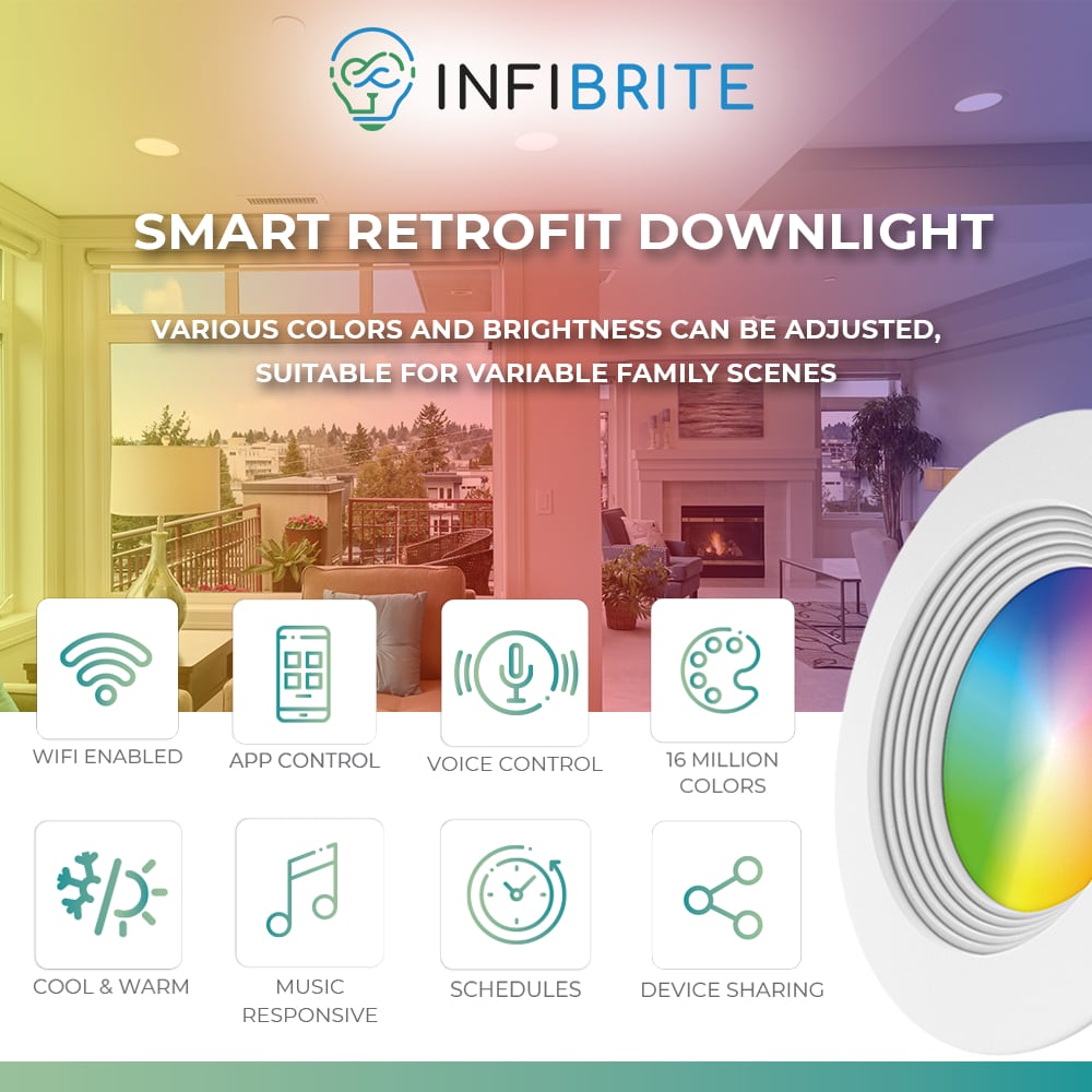 Infibrite IB-003-1-9W-HL-6PK Recessed-Kits - View #6