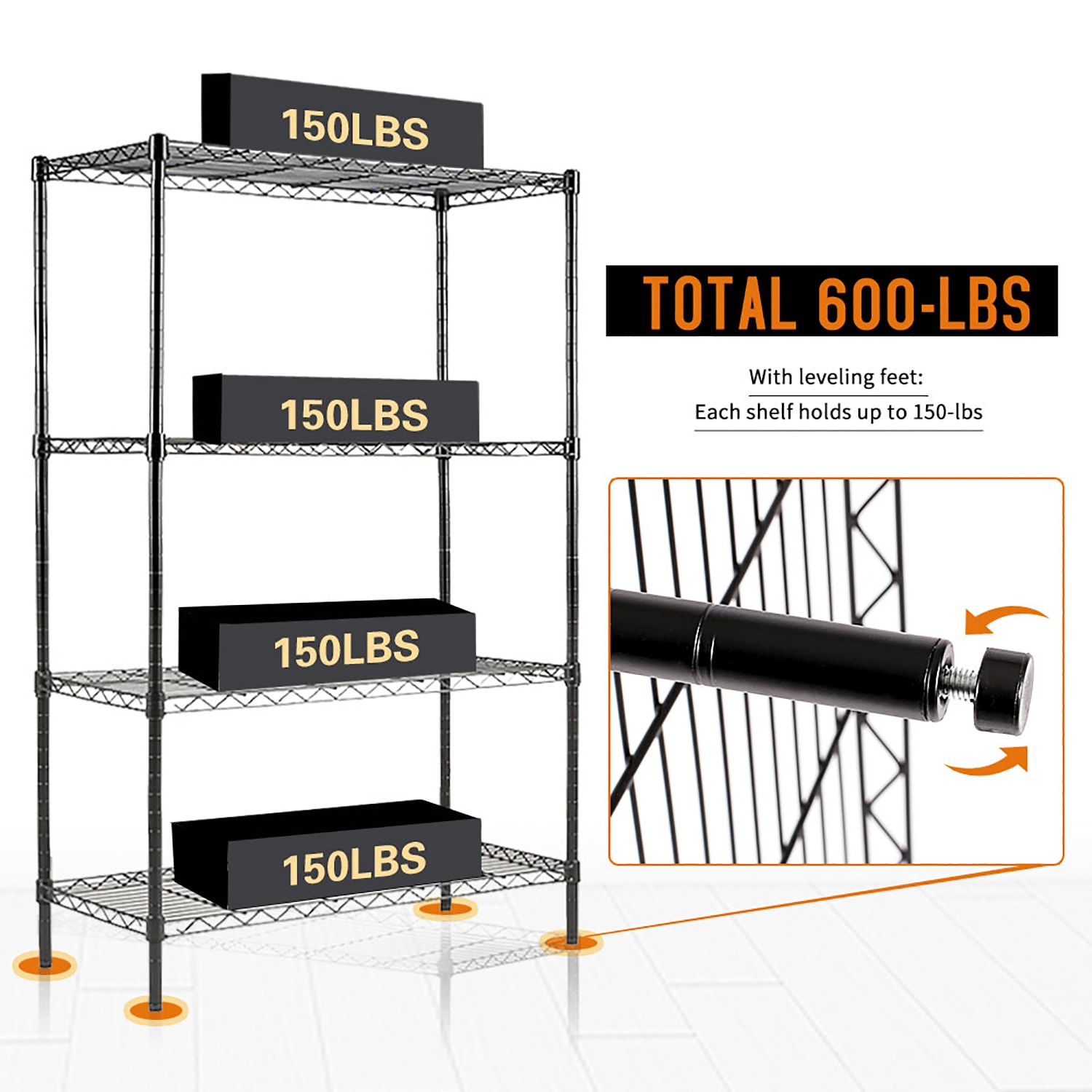 EFINE RL200-4 Free-Standing-Shelving - View #4