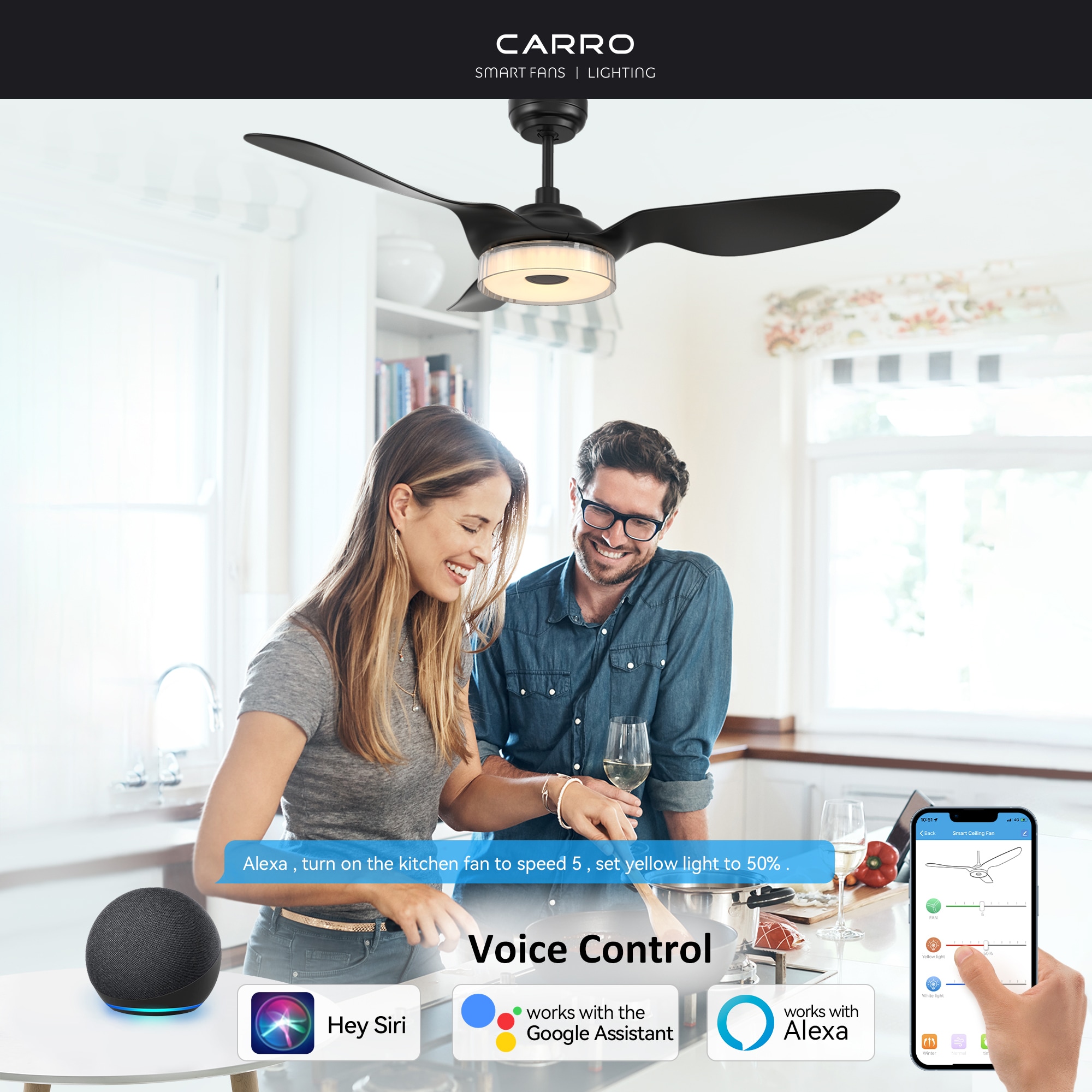 CARRO USA LS523F-L12-B2-1 Ceiling-Fans - View #4