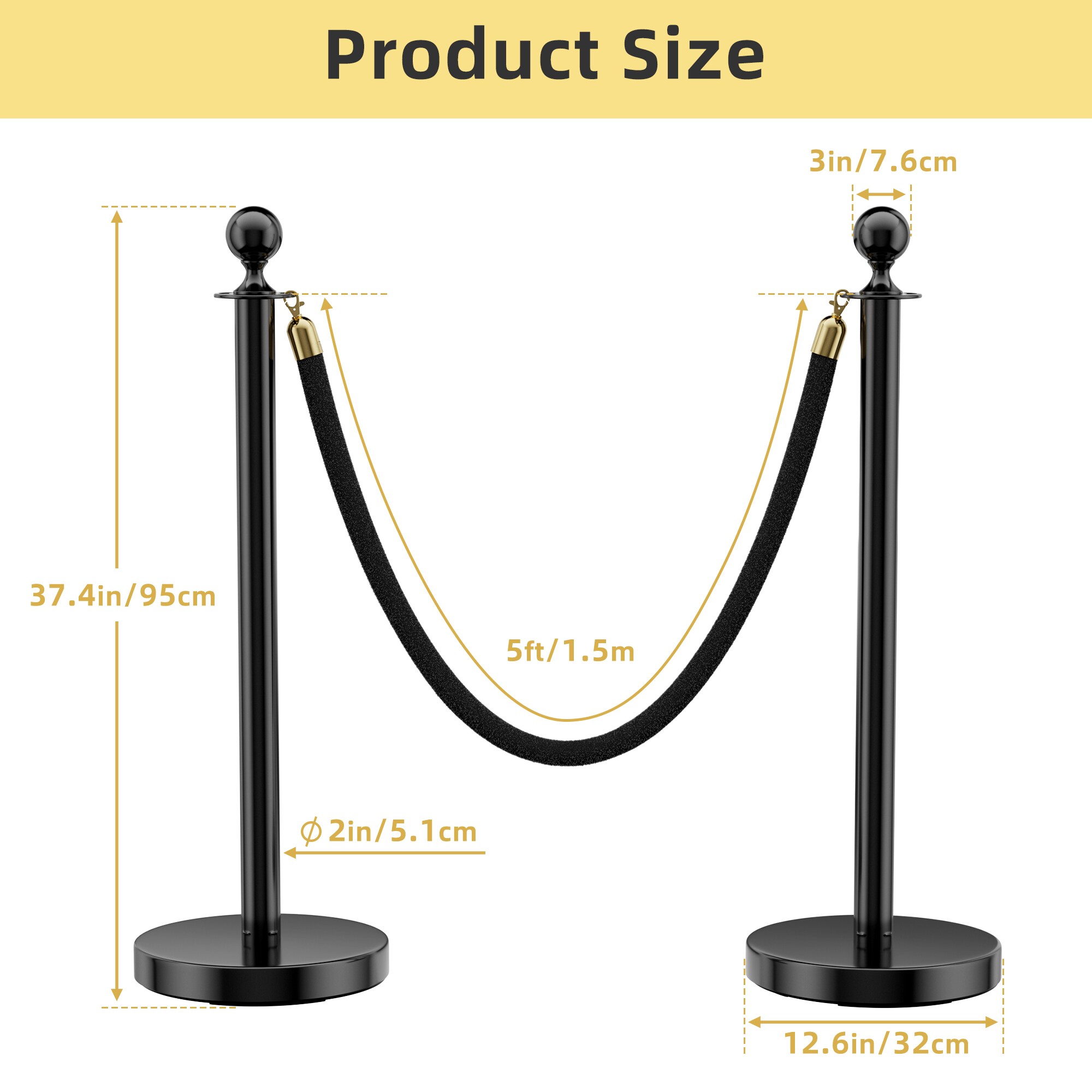 LOVMOR SF-L-8B1D00576C Commericial-Crowd-Control-Barriers - View #4