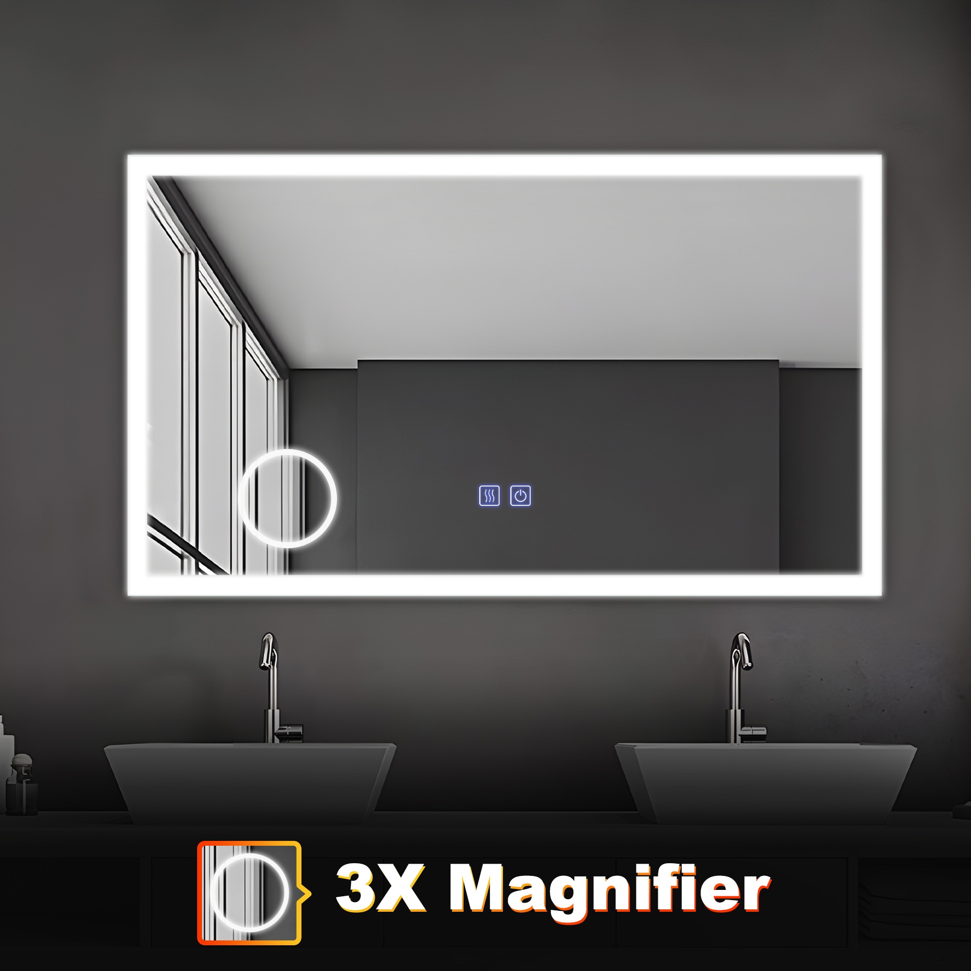 Dovelina LS-A-MR03075 Framed-Bath-Mirrors - View #3