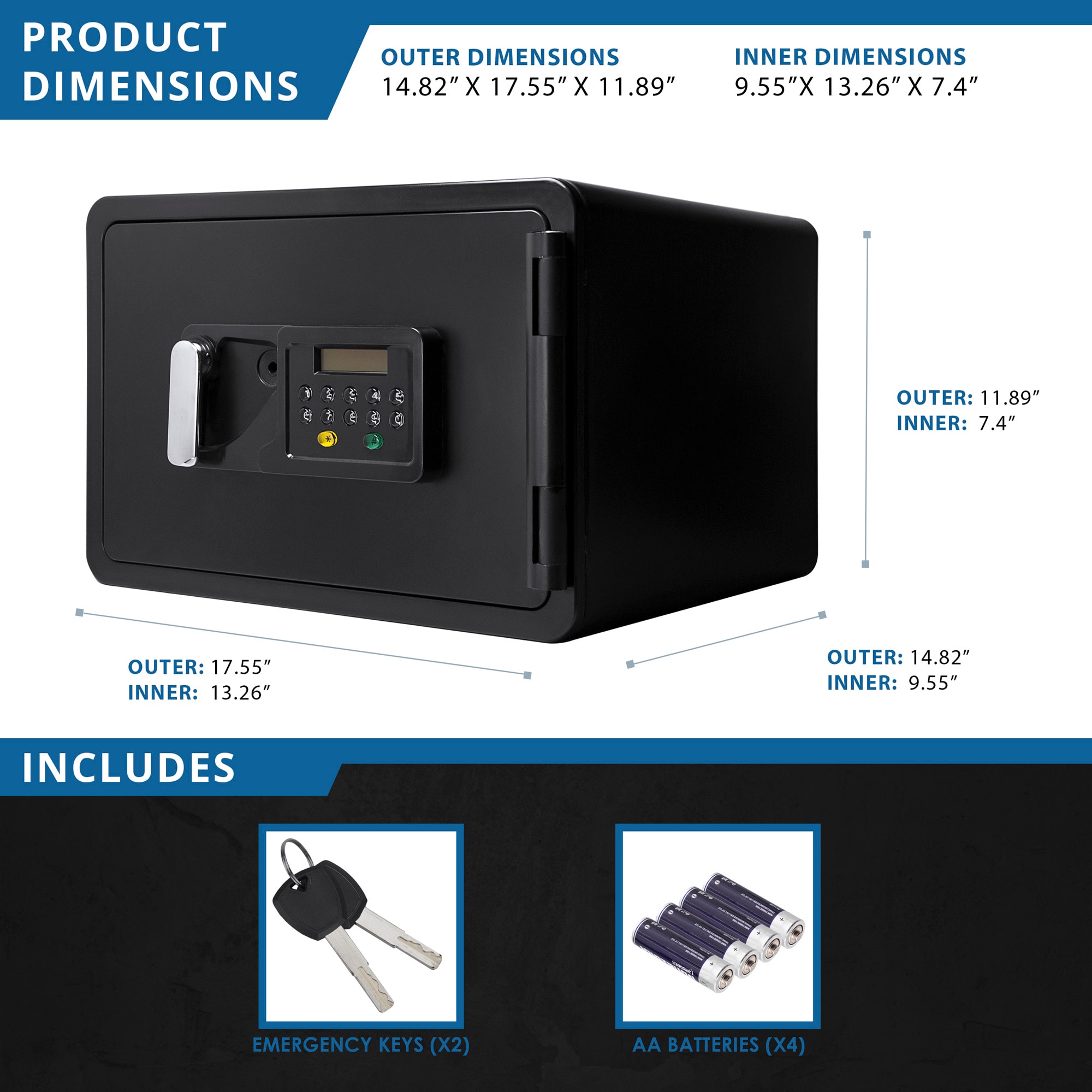 LOVMOR SF-Y-B2734P255721 Cash-Check-Safes - View #4