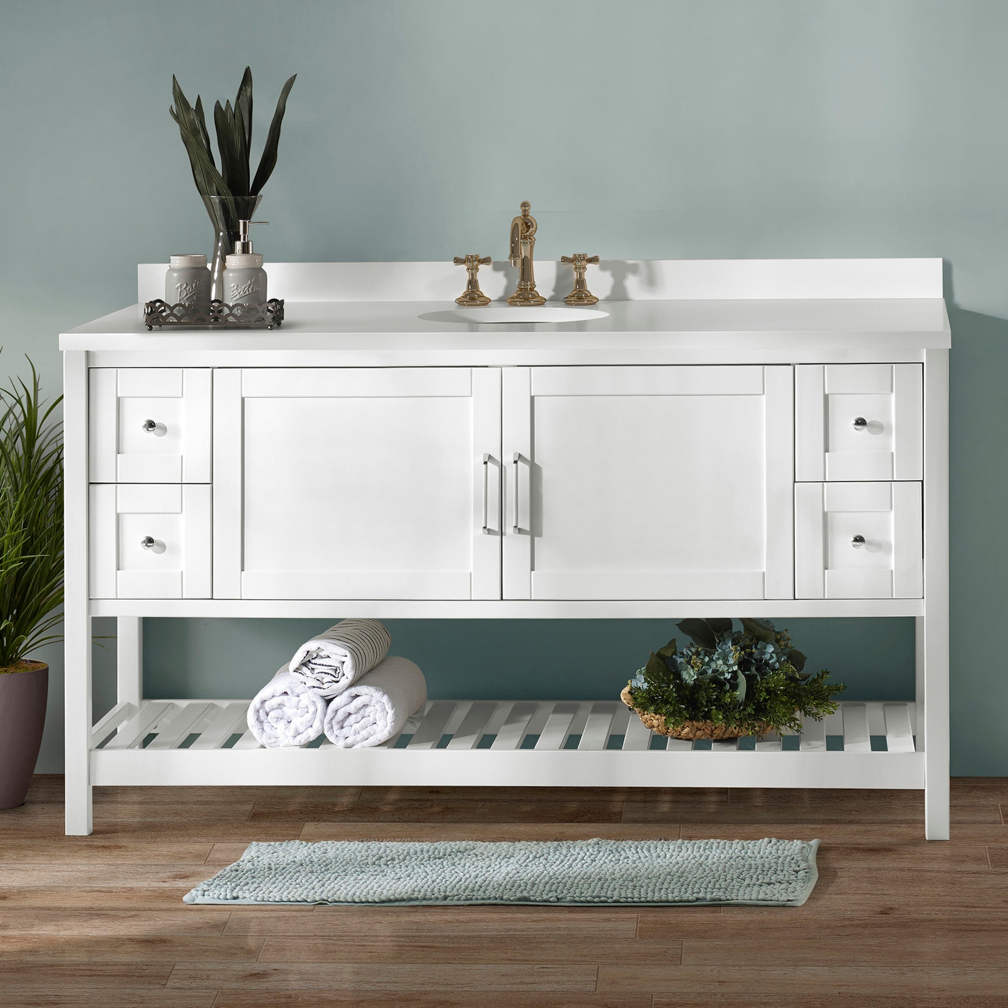 Alaterre Furniture AVAN60WHAA vanities - View #2