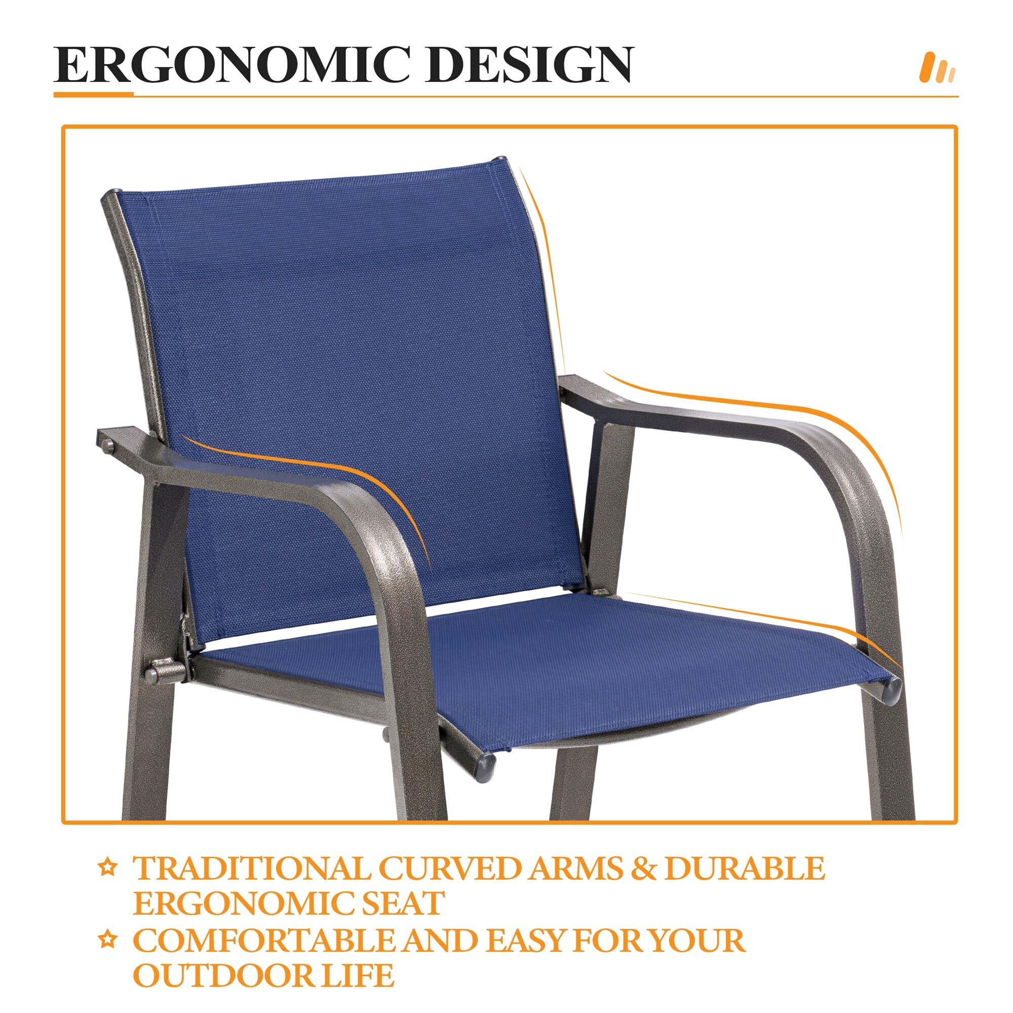 Crestlive Products CL-ST001NAV-2SET Patio-Chairs - View #6