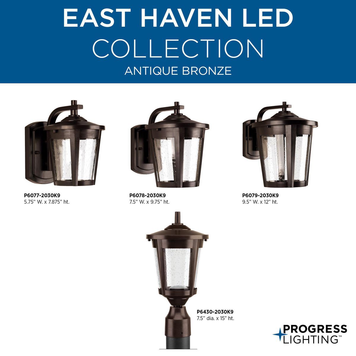 Progress Lighting East Haven 1-Light 15.125-in H Black Outdoor Wall ...