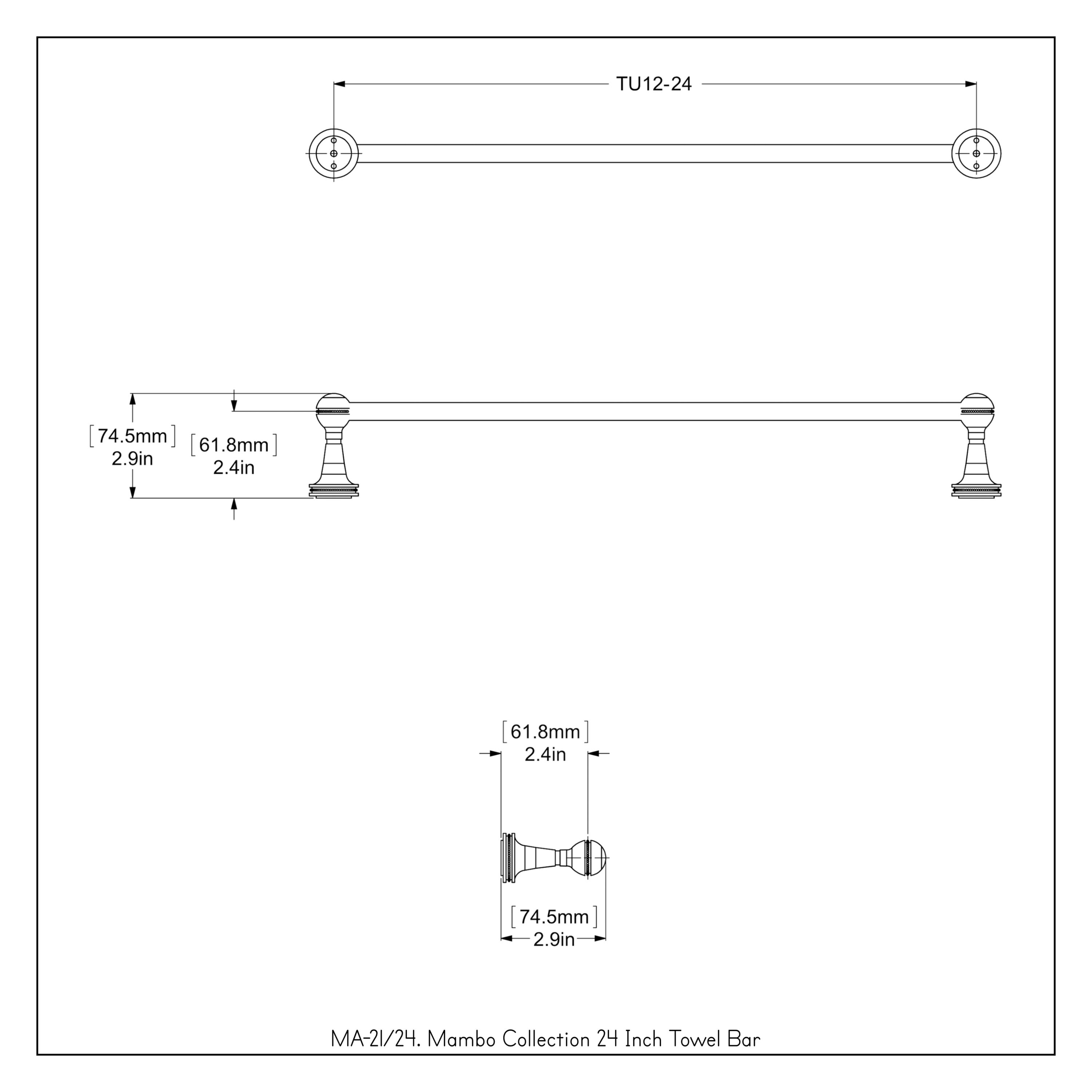 Allied Brass Mambo 24-in Polished Brass Wall Mount Single Towel Bar in the  Towel Bars department at