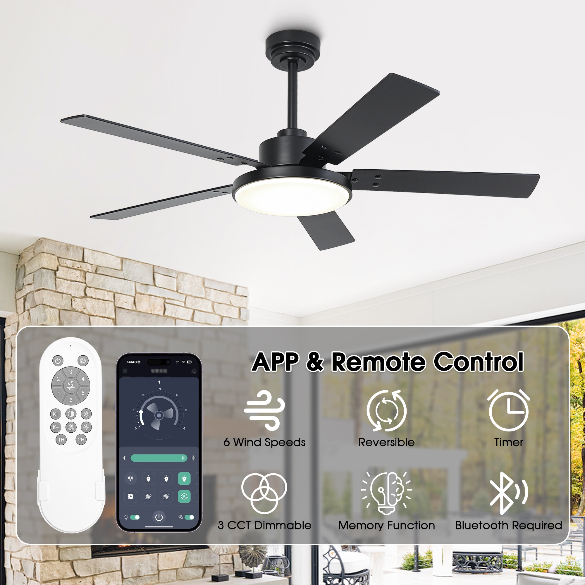 VACZON VZA01A117BK Ceiling-Fans - View #5