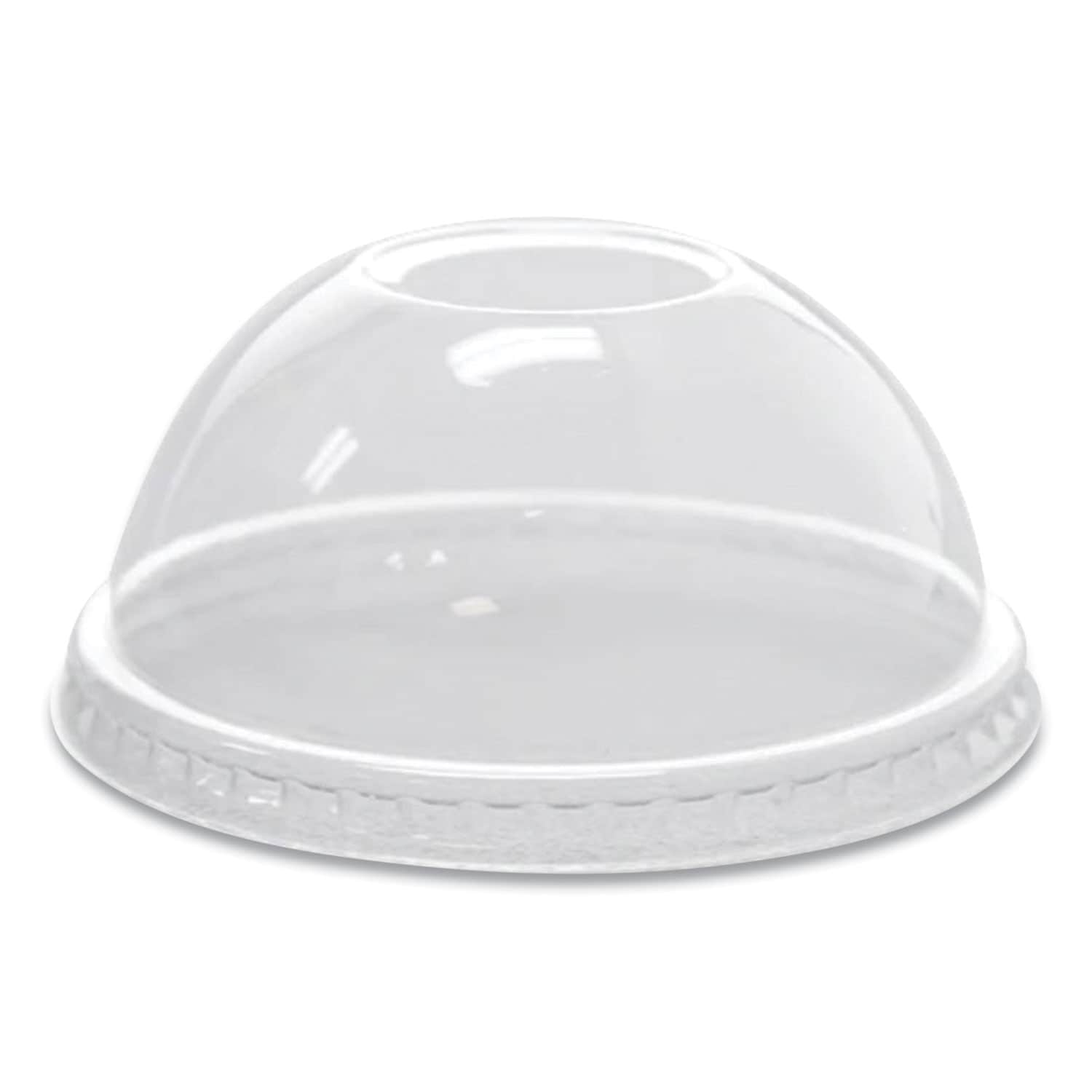 Karat PET Lids Dome Lid Fits 8 oz to 10 oz Cold Cups Plastic Clear 1000/Carton