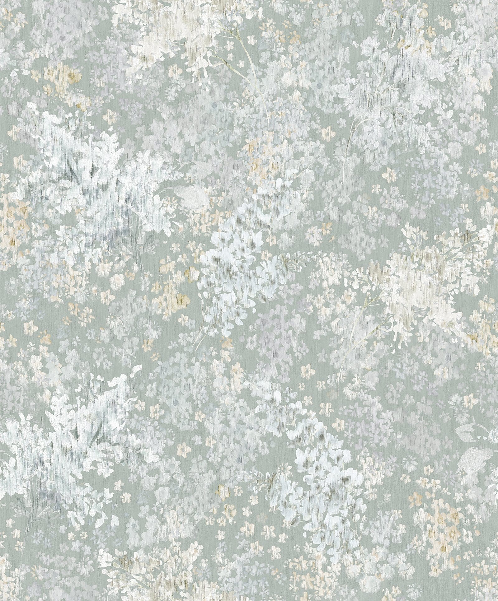 Galerie 47452 Flora Soft Foliage Green Wallpaper 47452