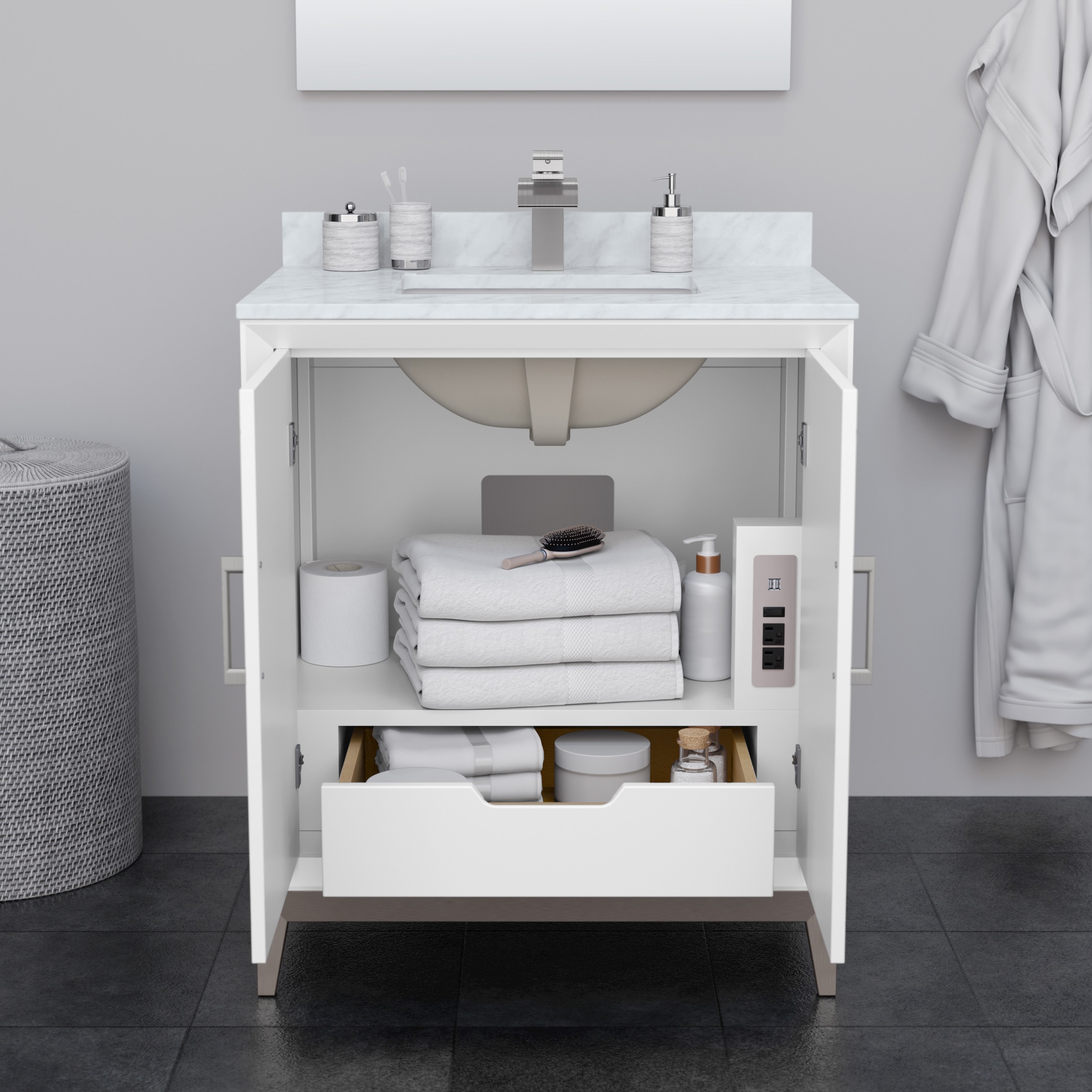 Wyndham Collection WCH515130SWBCXSXXMXX vanities - View #3