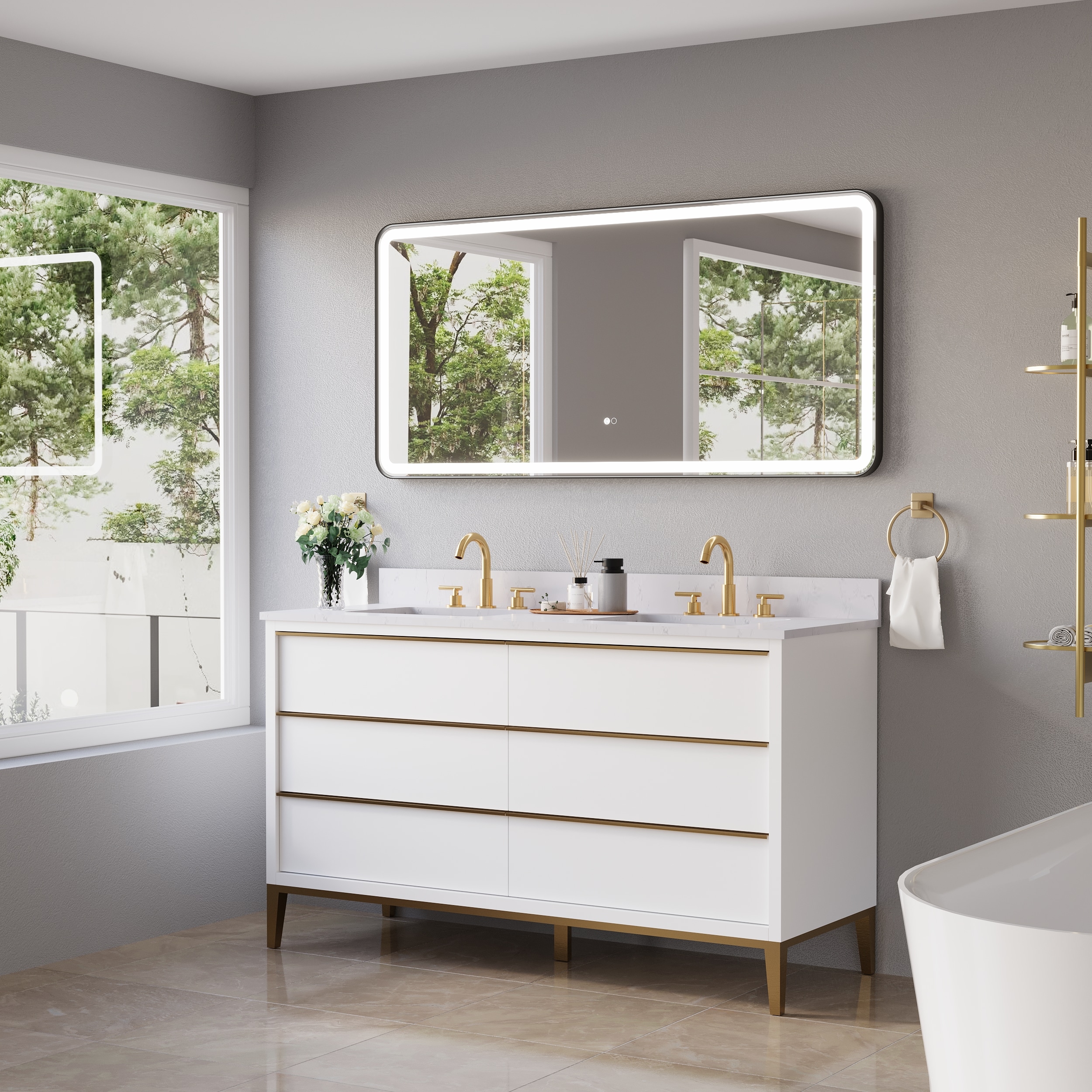 CALVON RC9-6028MB Framed-Bath-Mirrors - View #2