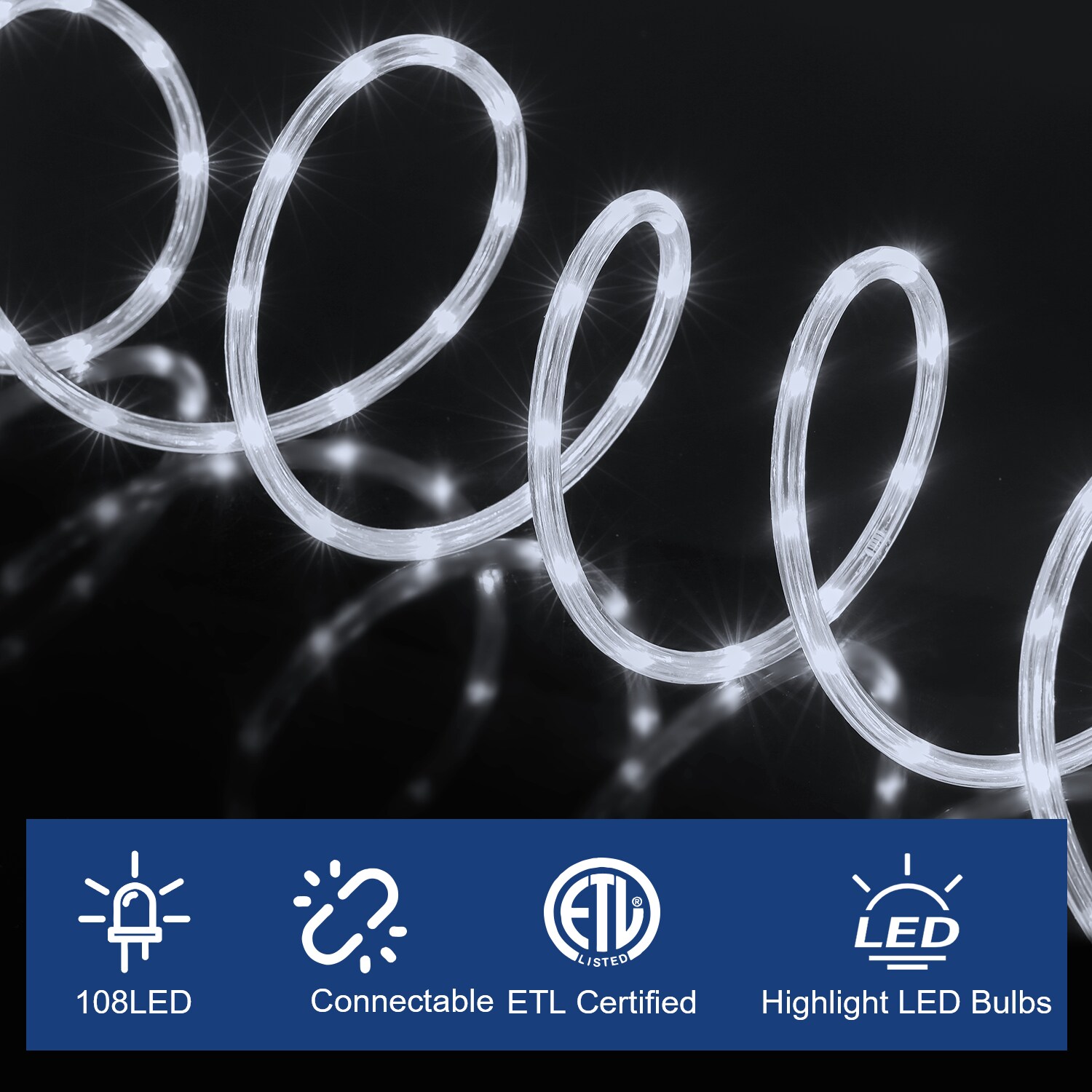 DEERPORT Decor RL16-CW Rope-Lights - View #2