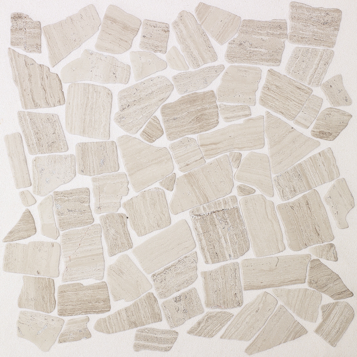 American Olean DG80PEBMSCC1P Delfino Stone Arctic Topaz 12-in x 12-in Honed Natural Stone Patterned Pebble Mosaic Wall Tile (1.08-sq. ft/ Piece)