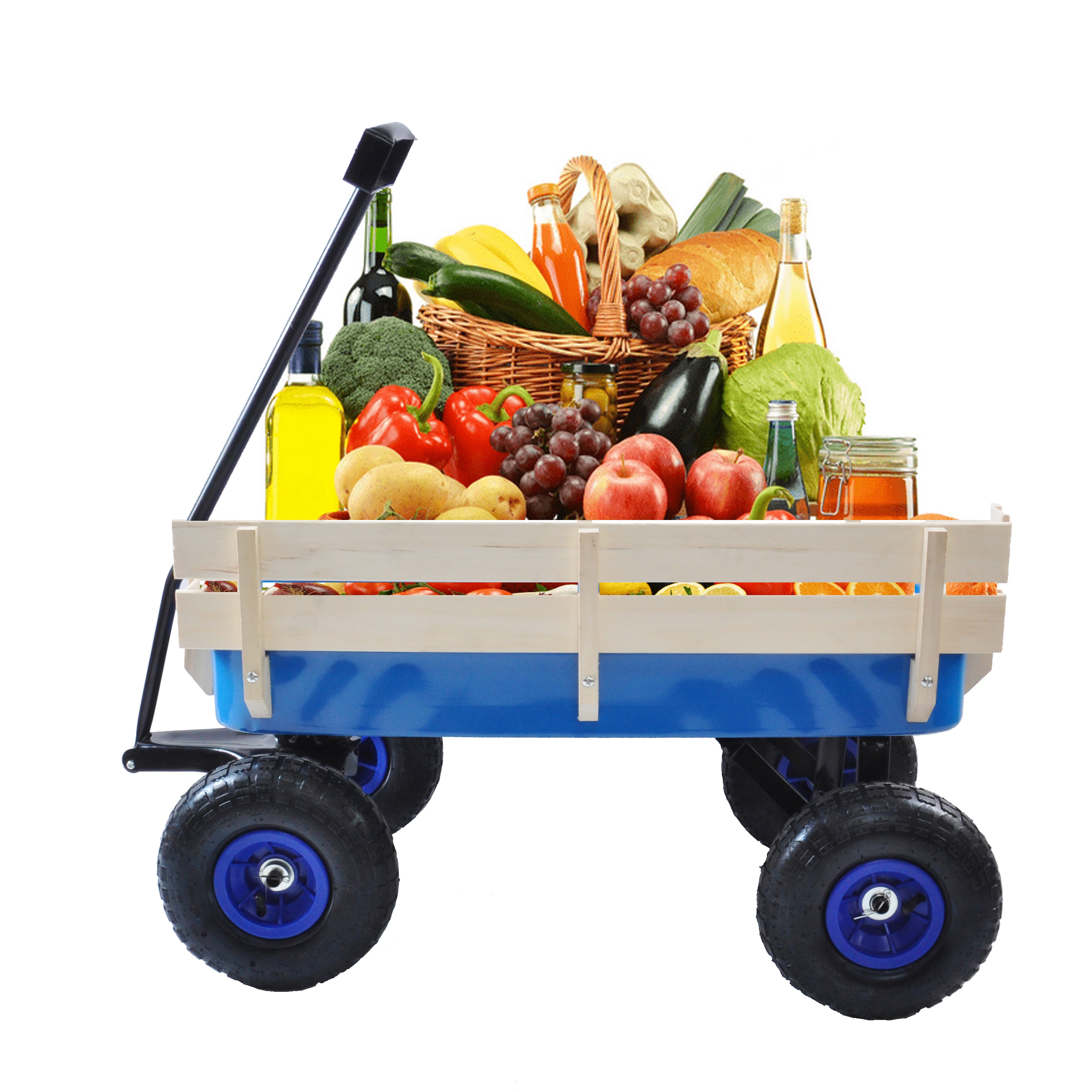 AHIOU HOME ZAAHG-40235C Carolyn 3-cu ft Steel Yard Cart