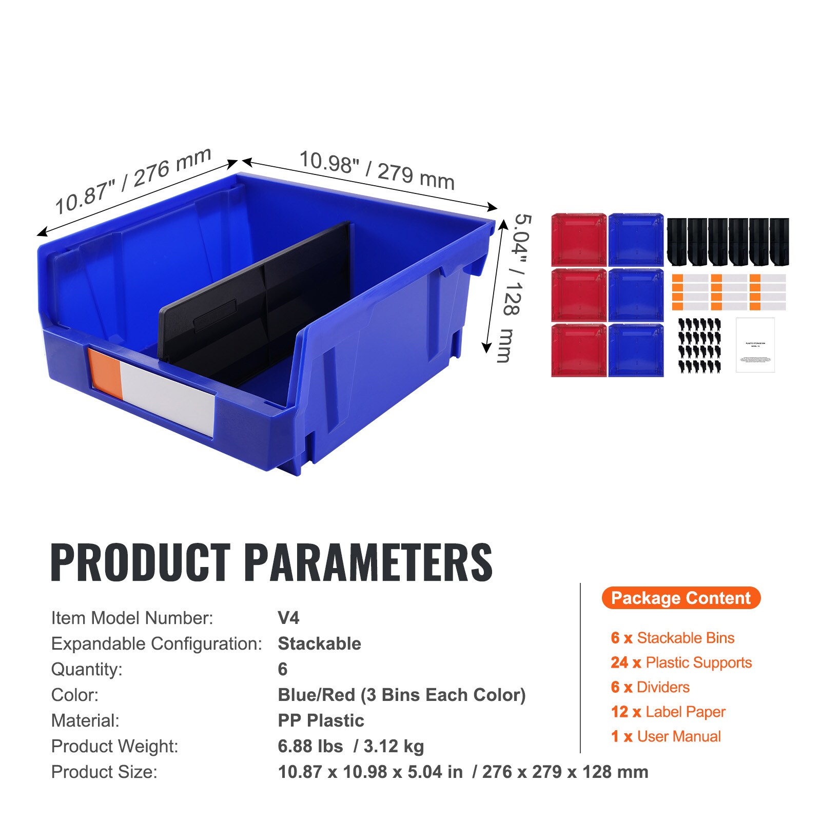 VEVOR SCDDWLX6G00004345V0 Bins-Baskets - View #7