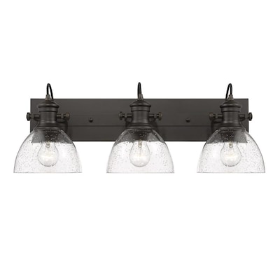 Golden Lighting Travers 3-Light Nickel Transitional Vanity Light Golden Lighting Travers 3-Light Nickel Transitional Vanity Light