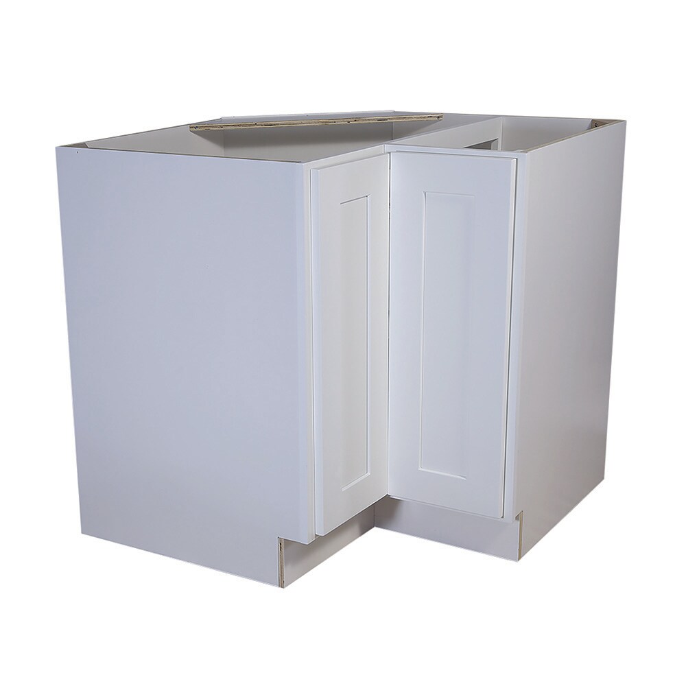 Design House Brookings 36-in Lazy Susan Corner Base Cabinet - White Maple