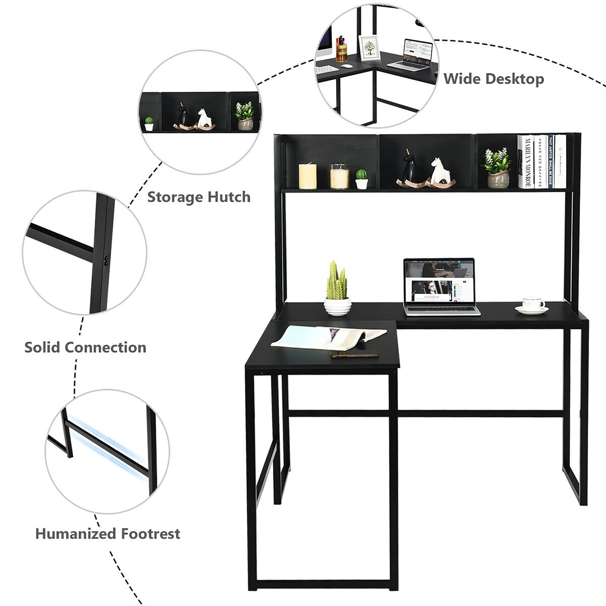 Costway HW63364BK desks - View #3