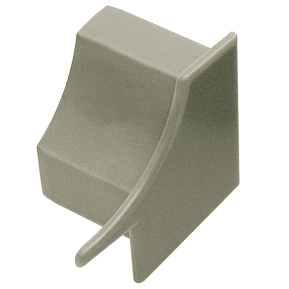 Schluter Systems EL/HK/G Dilex-HK 1-in W x 1-in L Grey PVC End Caps Tile Edge Trim