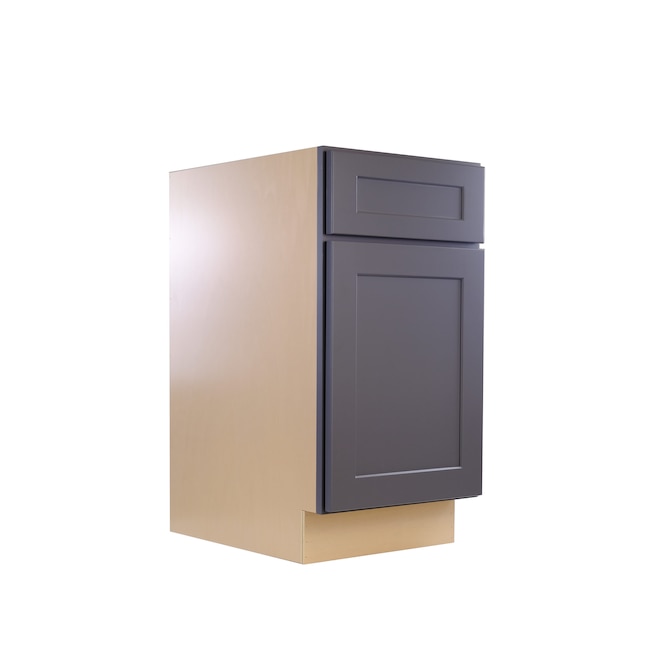 ProCraft Cabinetry 18-in W x 34.5-in H x 24-in D Gray Birch Door and ...