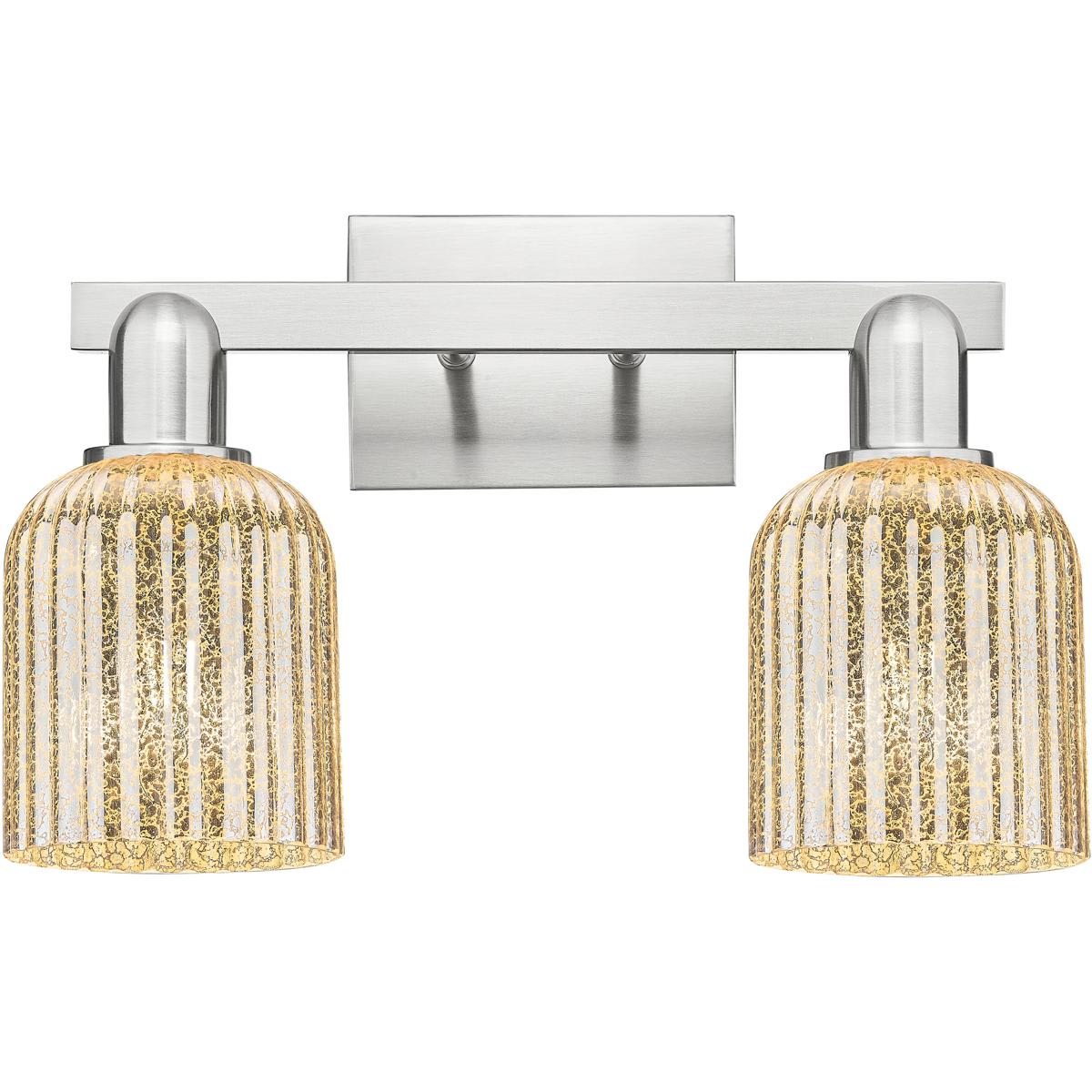 Innovations Lighting 716-2W-SN-G559-5ME 716-2W-SN-G559-5ME Bridal Veil Bathroom Vanity Light
