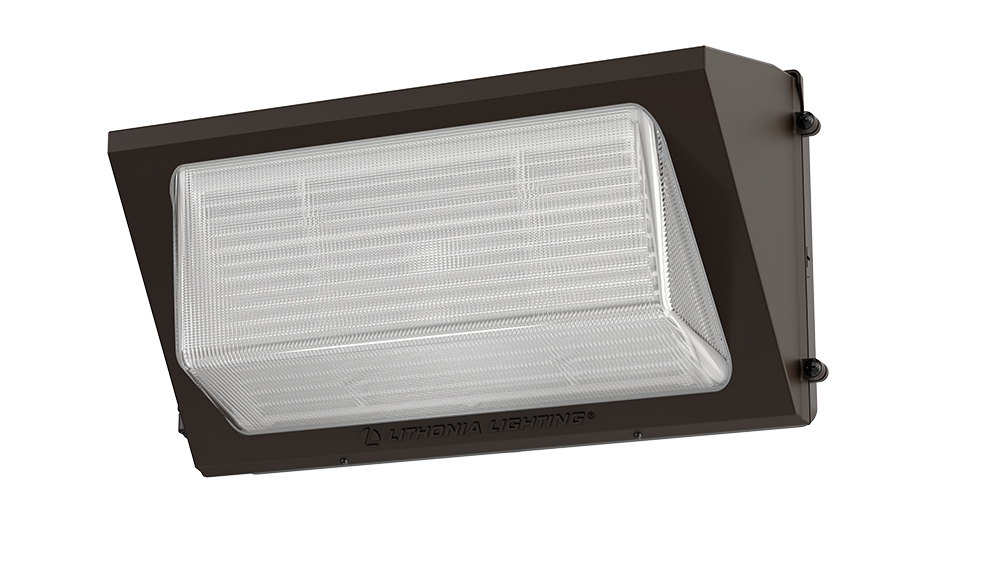 Dark Bronze Dimmable LED Wall Pack with Adjustable Lumens