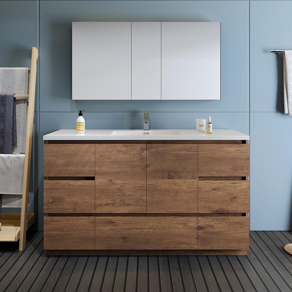 Fresca FVN9360RW-S Bath-Vanity-Combo - View #2