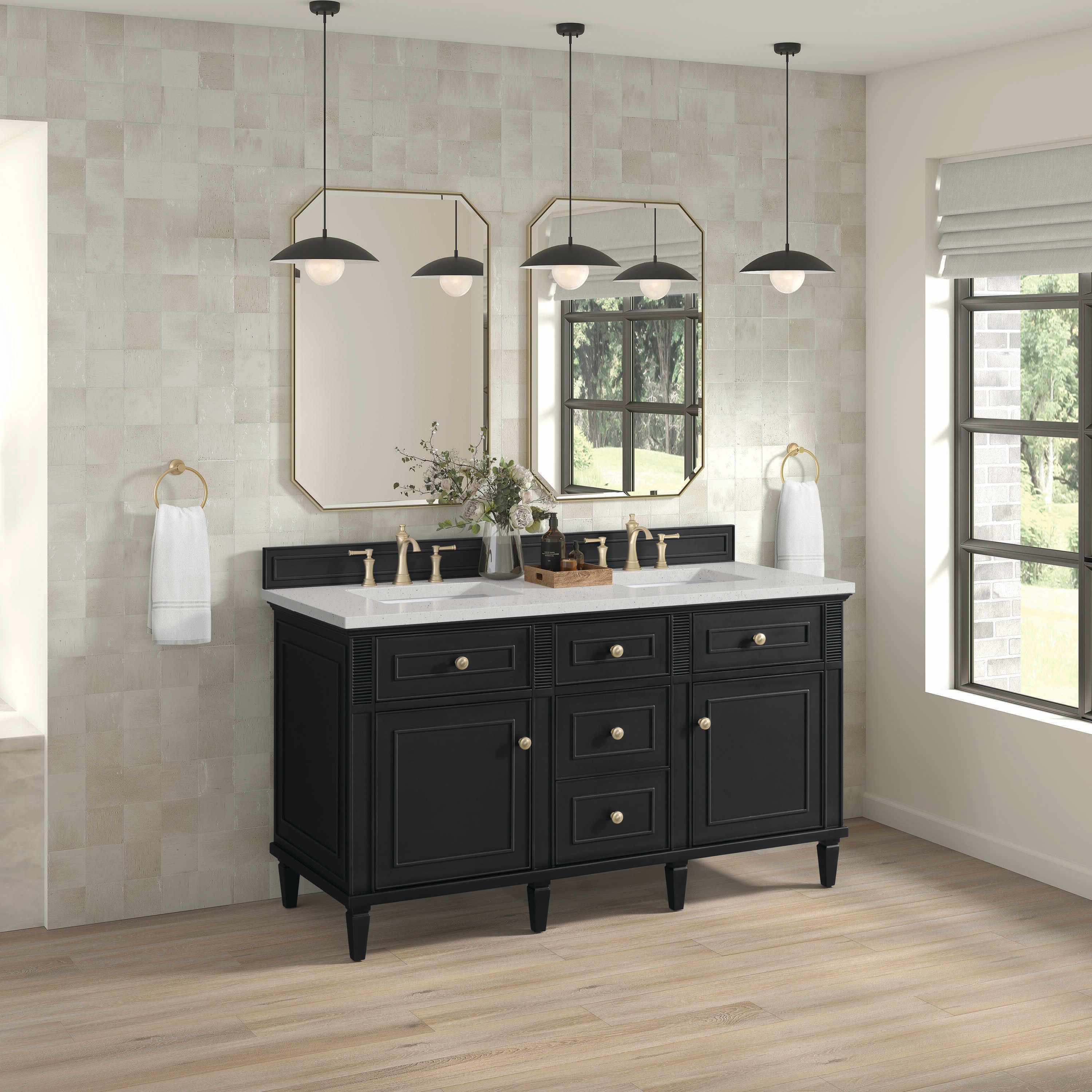 James Martin Vanities 424-V60D-BKO-3LDL Bath-Vanity-Combo - View #3