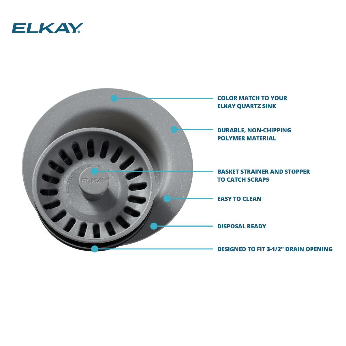 Elkay LKQD35GS Kitchen-Sink-Strainers - View #3