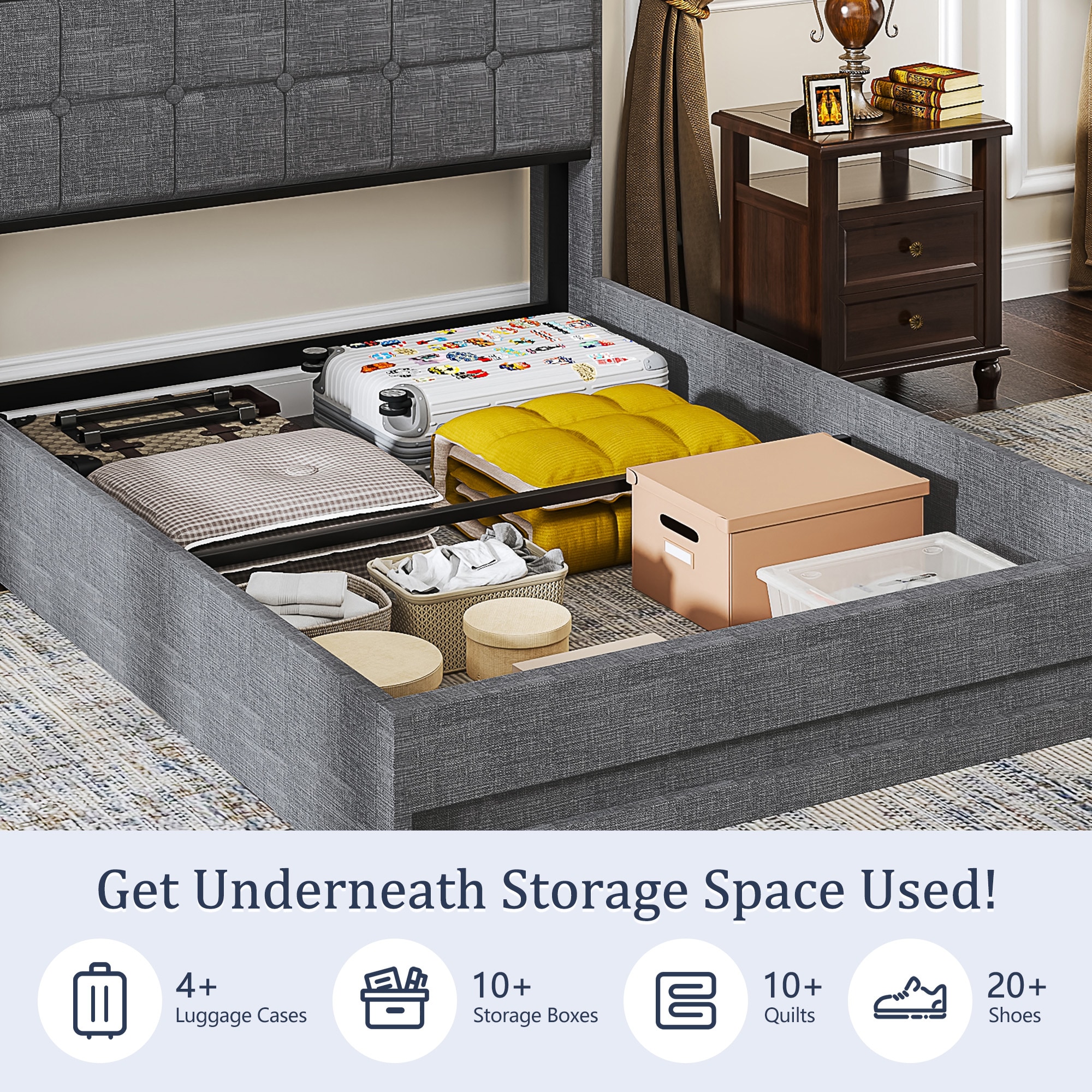 Vecelo LOE-BJ-Q14-GRY beds - View #5