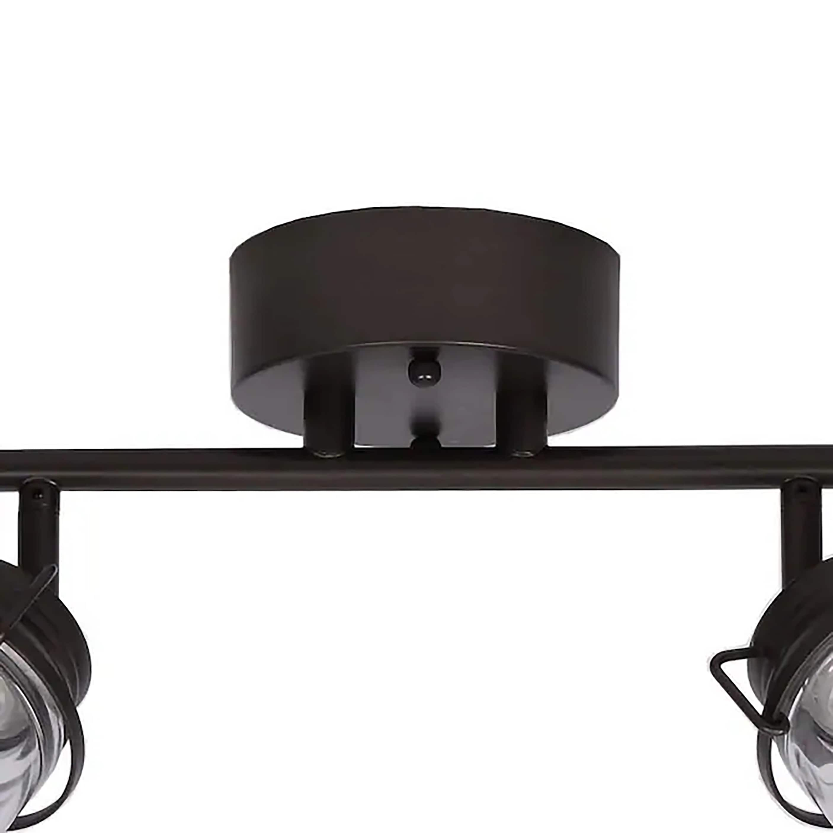 Allen + roth 4-Light 34.75-in Bronze newest Dimmable LED Track Bar Fixed Track Light K