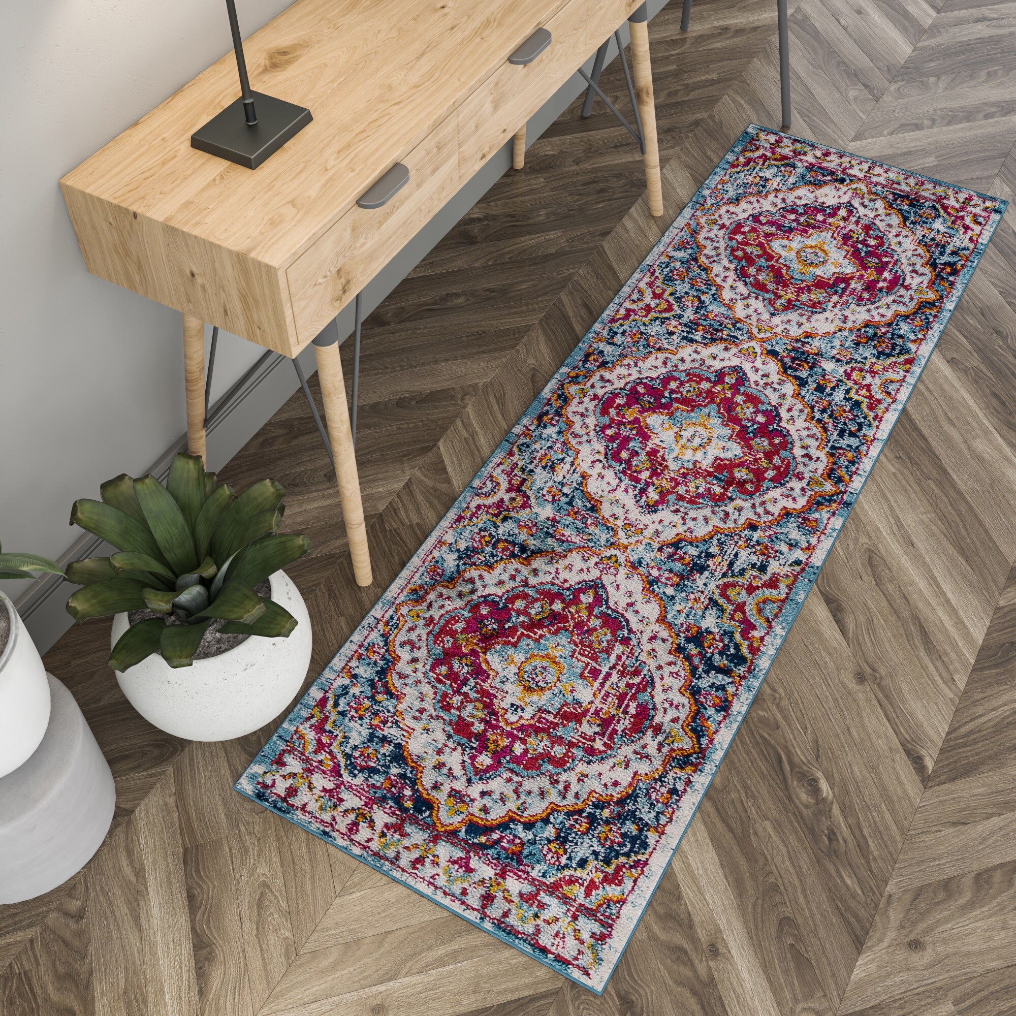 Tayse DIA1302 2X8 rugs - View #4