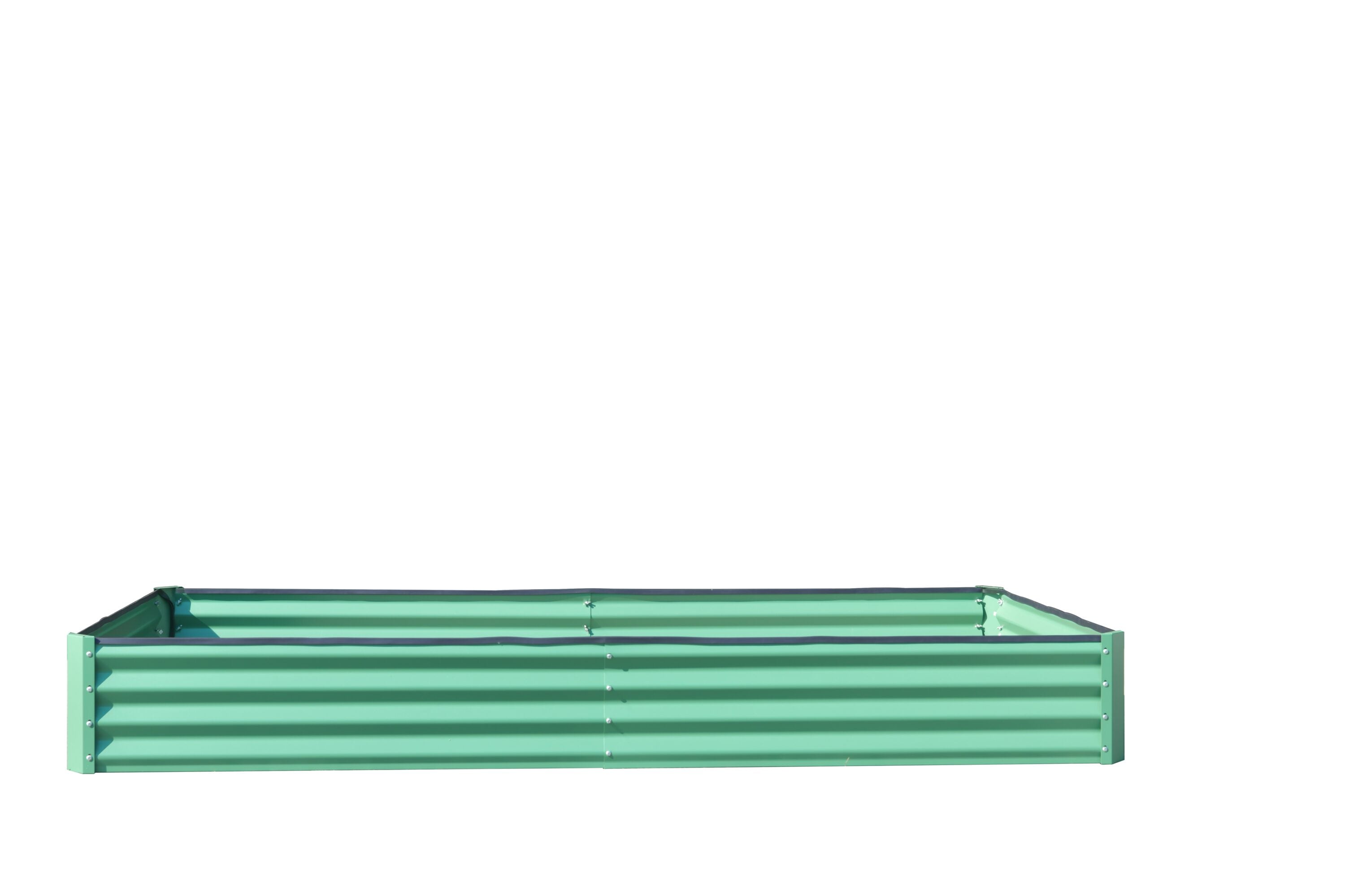 Kahomvis CREFISE-QP243-54 32-cu ft 47.25-in W x 94.5-in L x 11.8-in H Green Metal Raised Garden Bed