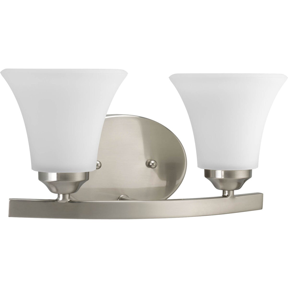 Progress Lighting P2009-09 Adorn 13.25-in 2 -Light Brushed Nickel Transitional Vanity light