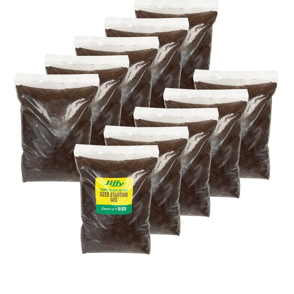 Jiffy - Ferry-Morse Seed Starting by  Seed Starting Mix Compressed Coco Coir Soil Expands to 10QT