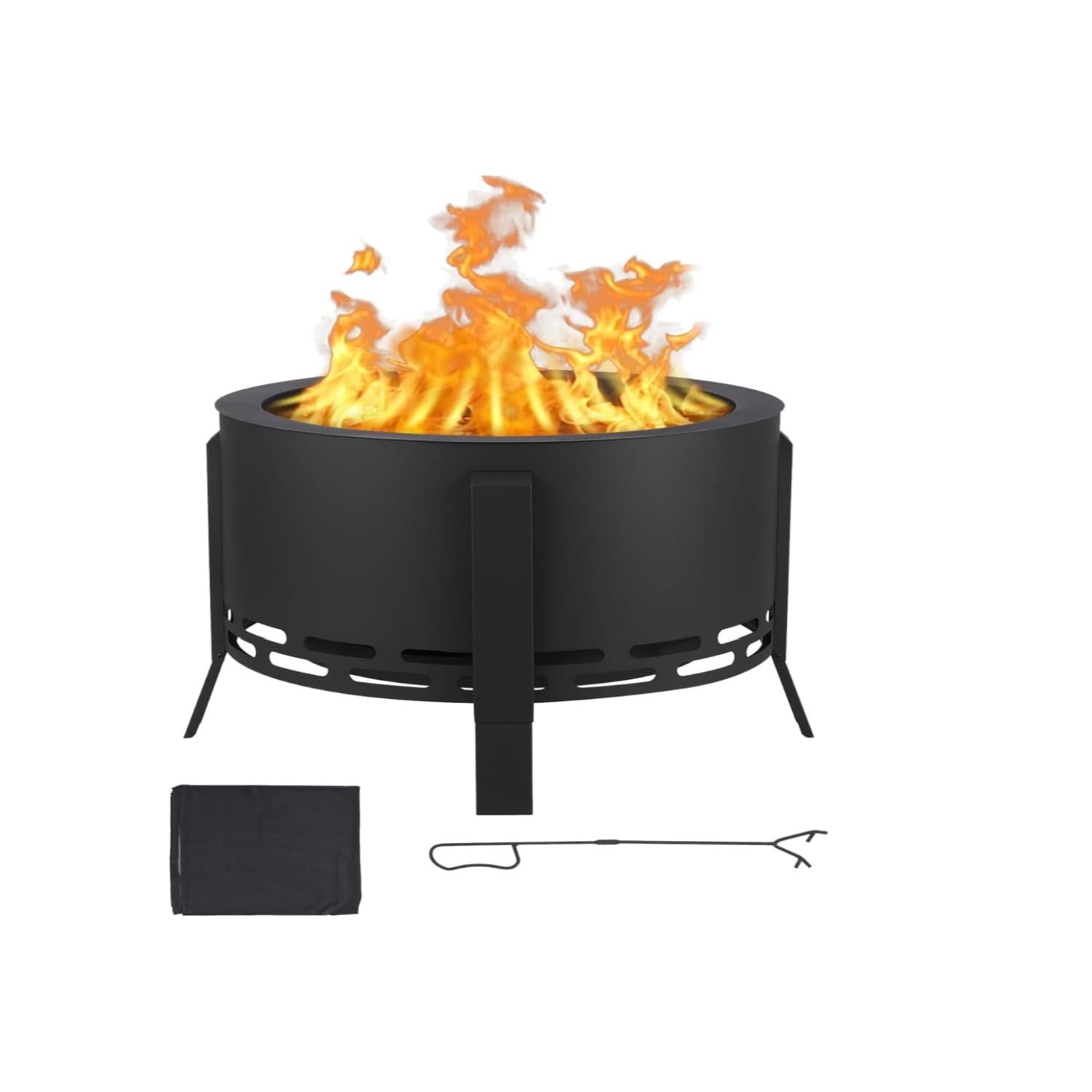 Garvee 26Inch Smokeless Fire Pit with Ash Tray Base #LSHQQPHO-33LL4ESD