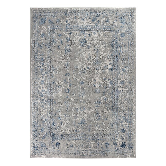 The Sofia Rugs 8x10 Gray And Blue, Restoration Hardware Bath Rugs Reviews